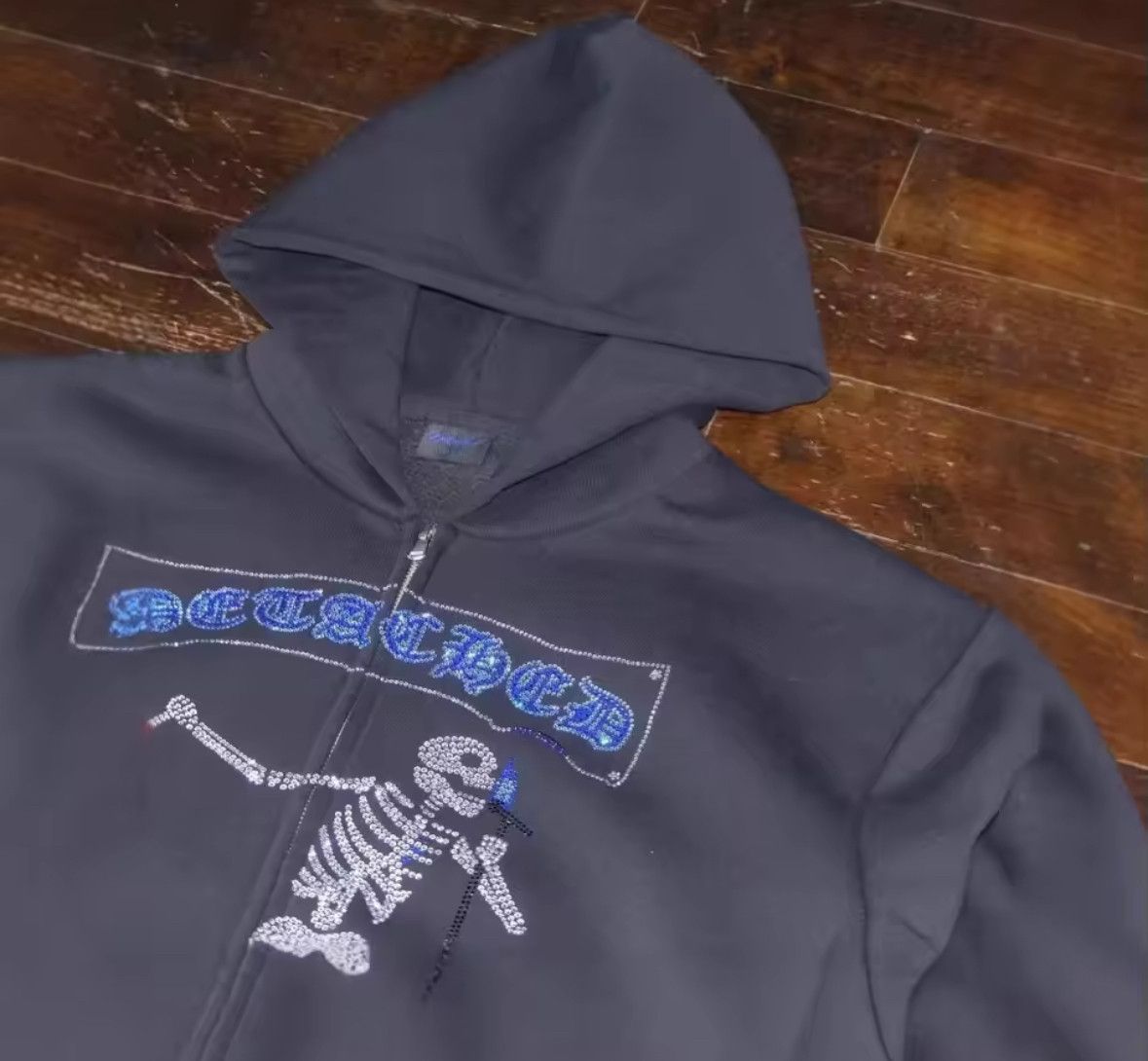 Other Fashion Punk Y2K Hip Hop Dark Skull Hoodies Size US M / EU 48-50 / 2 - 3 Thumbnail