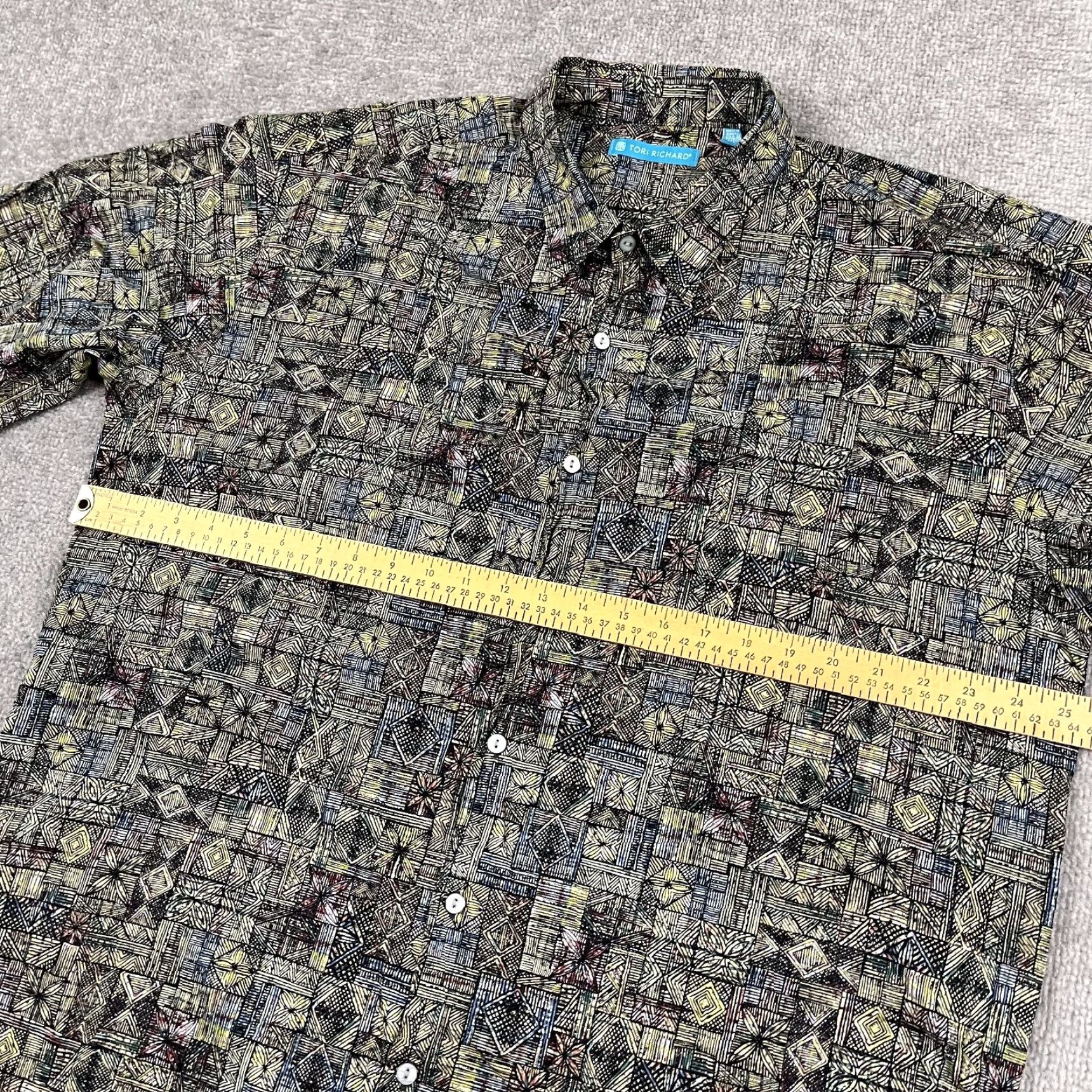 Tori Richard Tori Richard Hawaiian Shirt Mens XL Multicolor Floral Button-Up Tropical Vacation USA Made Size US XL / EU 56 / 4 - 4 Thumbnail