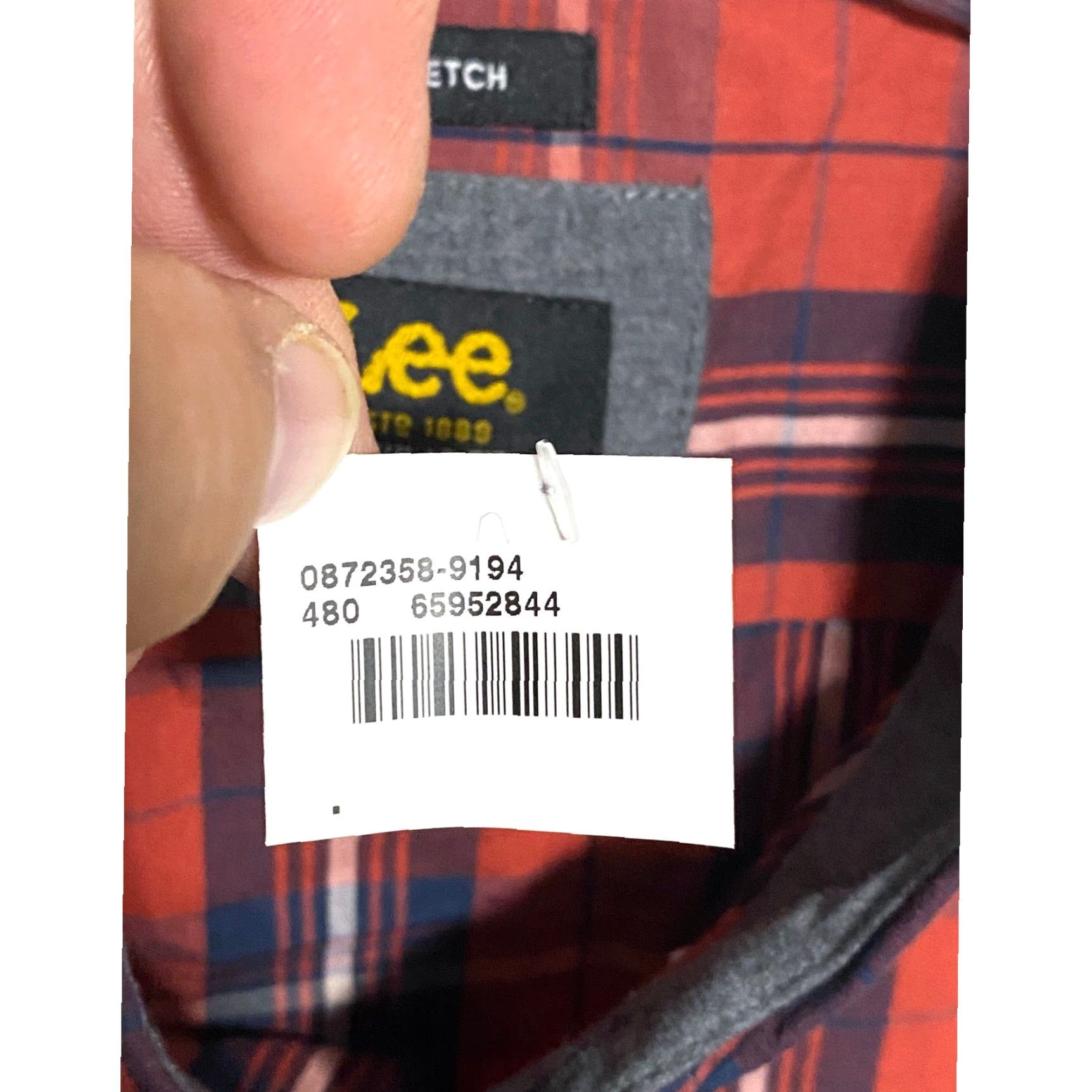 Lee VINTAGE Lee Red Plaid Button Shirt Mens 3XL Easy Care Stretch Preppy Casual Gorpcore NWT Size US XXL / EU 58 / 5 - 5 Thumbnail