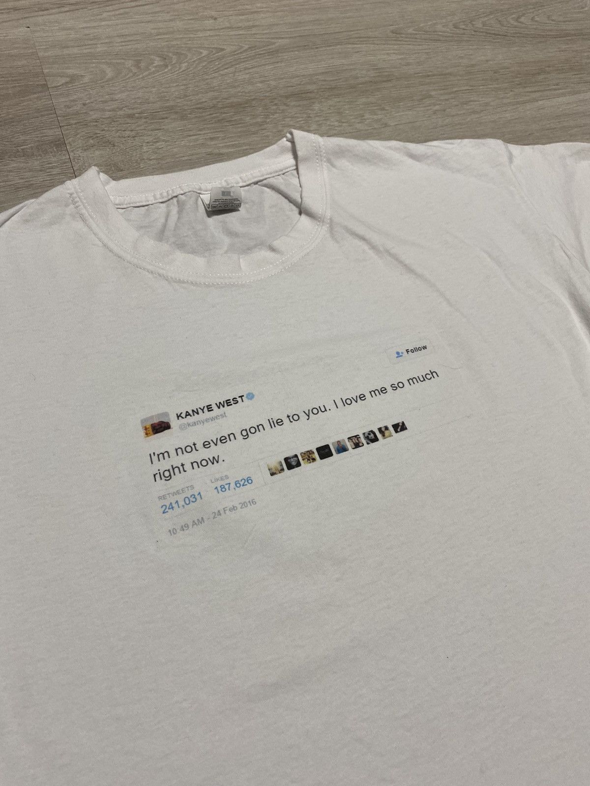 Kanye West Kanye West Tweet White or Black T-Shirt Funny Celebrity Size US M / EU 48-50 / 2 - 1 Thumbnail