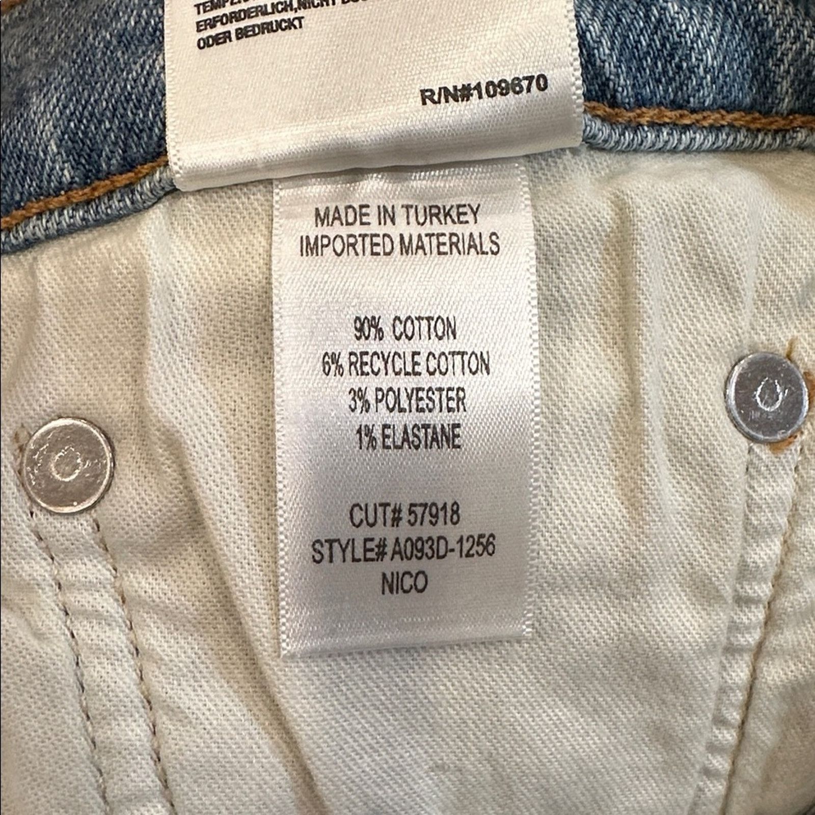 Agolde Agolde Nico High Rise Slim Fit Jeans - Rare! Size 29" - 7 Thumbnail