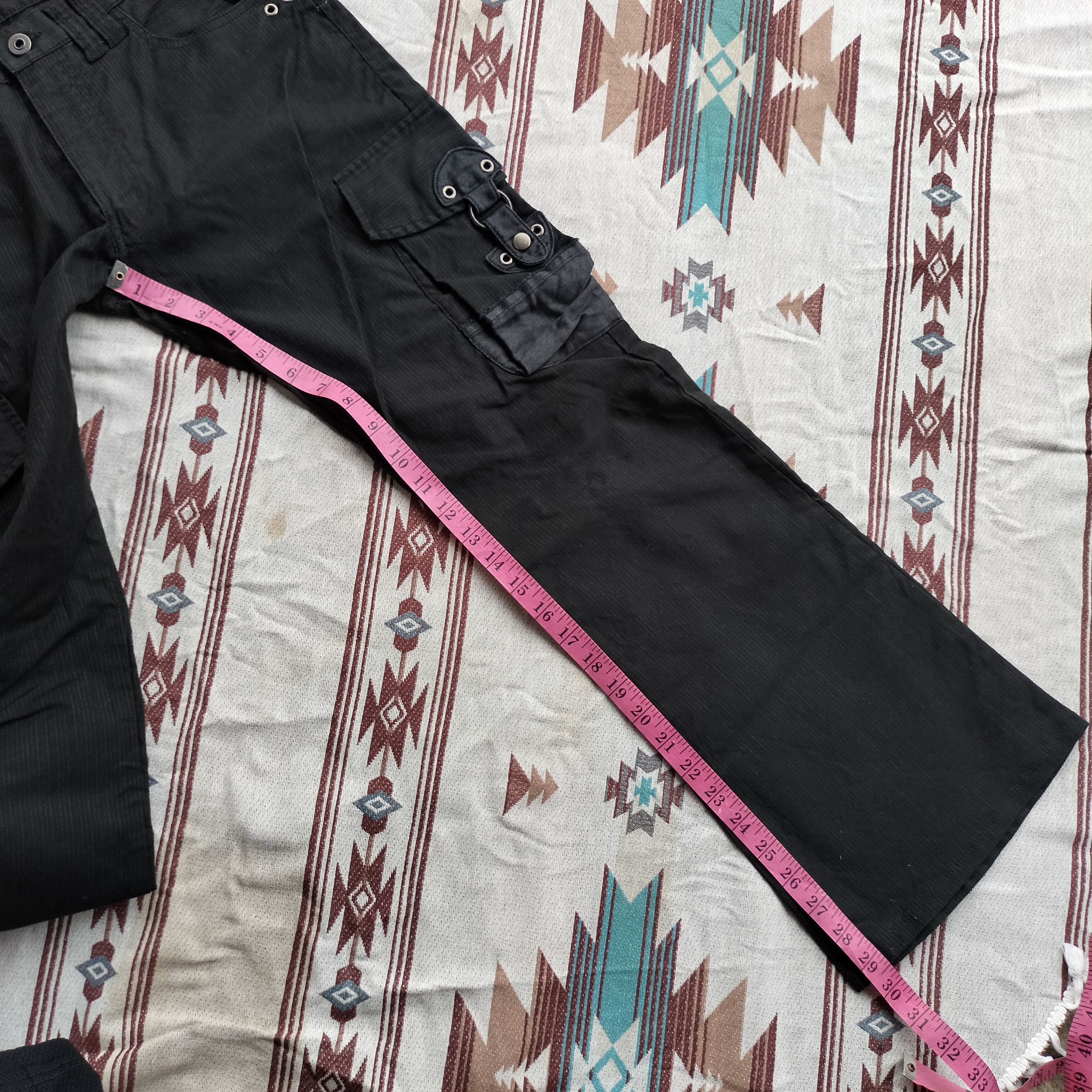 Tornado Mart Difference japan black flare cargo pants Size US 31 - 16 Thumbnail