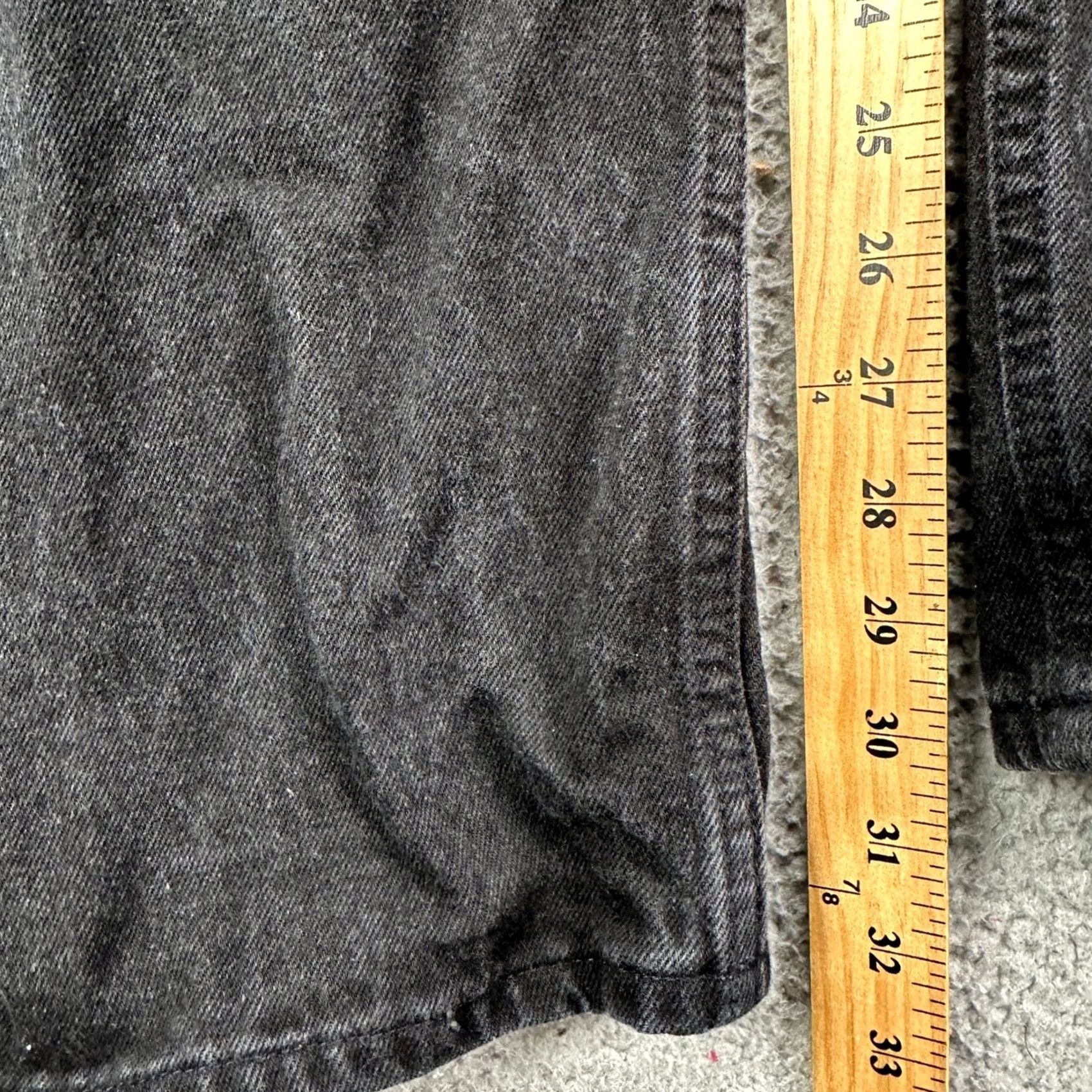 Levi's VINTAGE Levi's 540 Jeans Tapered Leg Mens 46X30 Black Y2K Loose Fit Orange Tab Jeans Men 46X30 Dark Wash 100% Cotton Denim Pockets Zipper Button" Size US 30 / EU 46 - 7 Thumbnail