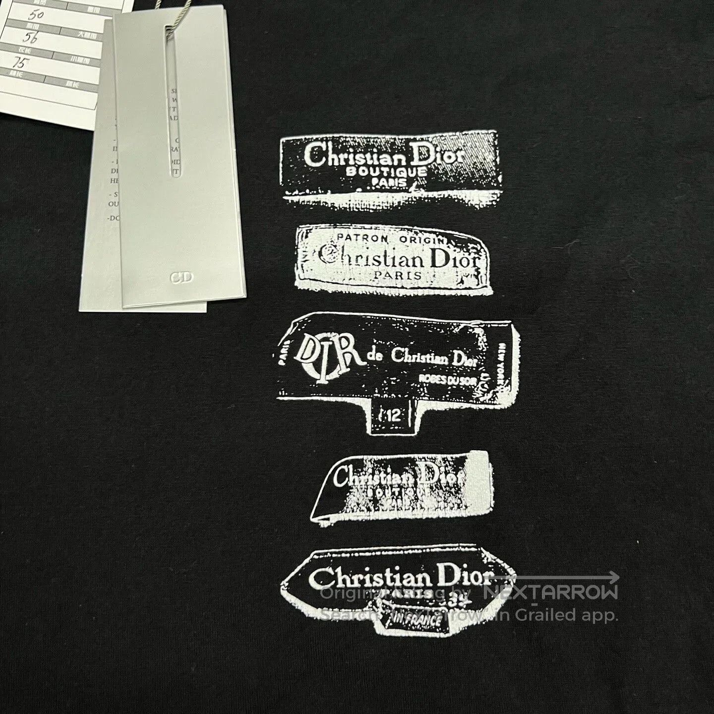 Dior dior black short sleeve velvet print tee. Size US L / EU 52-54 / 3 - 3 Thumbnail