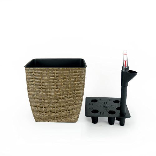 Designer × Homemade 2-Pack Self-watering Planter - Hand Woven Wicker - Thin Squa Size US L / EU 52-54 / 3 - 4 Thumbnail