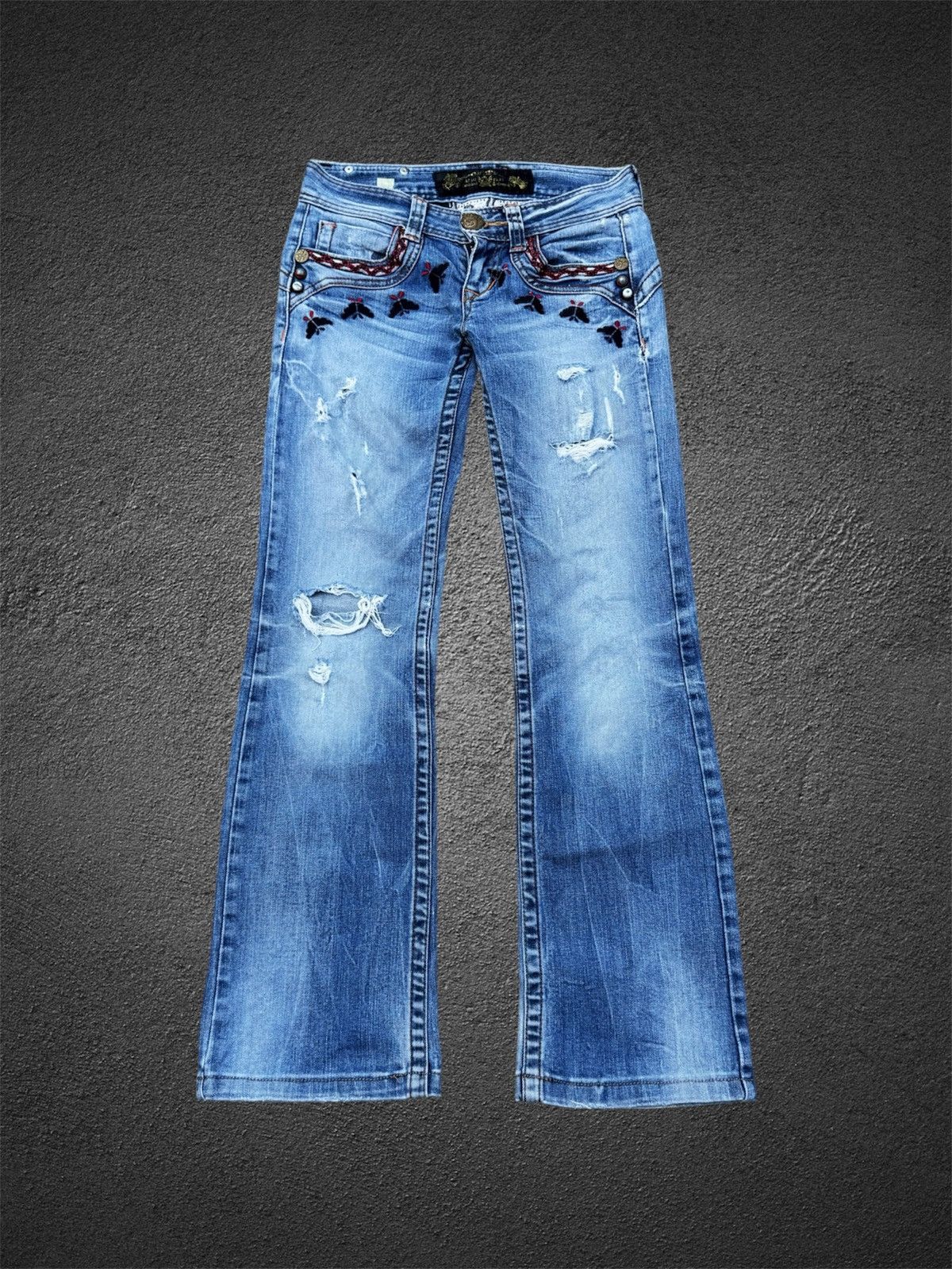 Tornado Mart Flare jeans vkei redpepper gothic Size 24" / US 00 / IT 34 - 2 Thumbnail