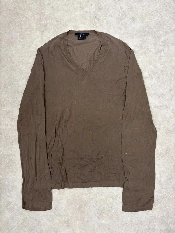 Gucci 2000s Gucci Brown V Neck Sweater Size US M / EU 48-50 / 2 - 1 Thumbnail