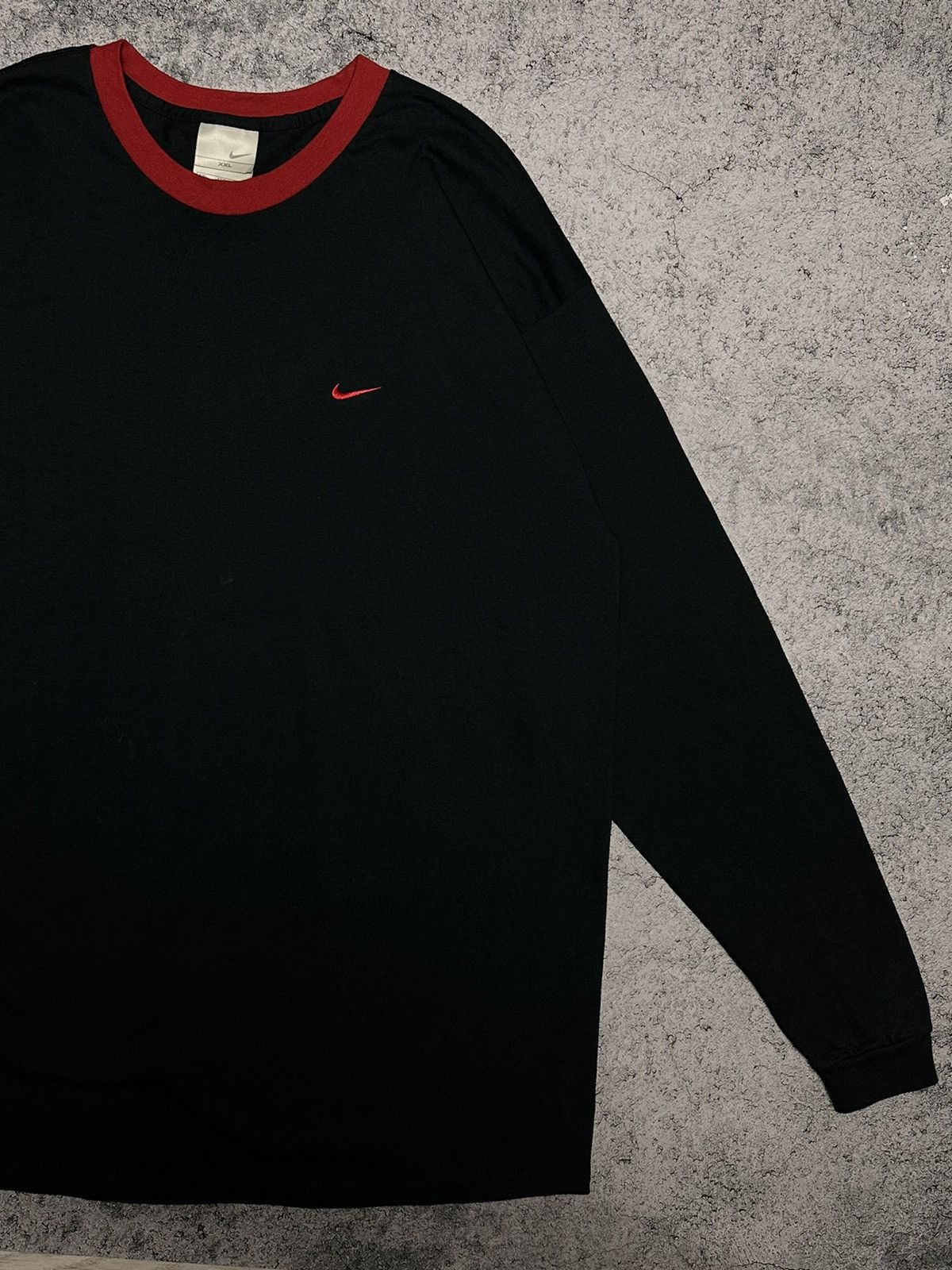 Nike Vintage Nike Swoosh Long Sleeve Shirt Size US XXL / EU 58 / 5 - 4 Thumbnail