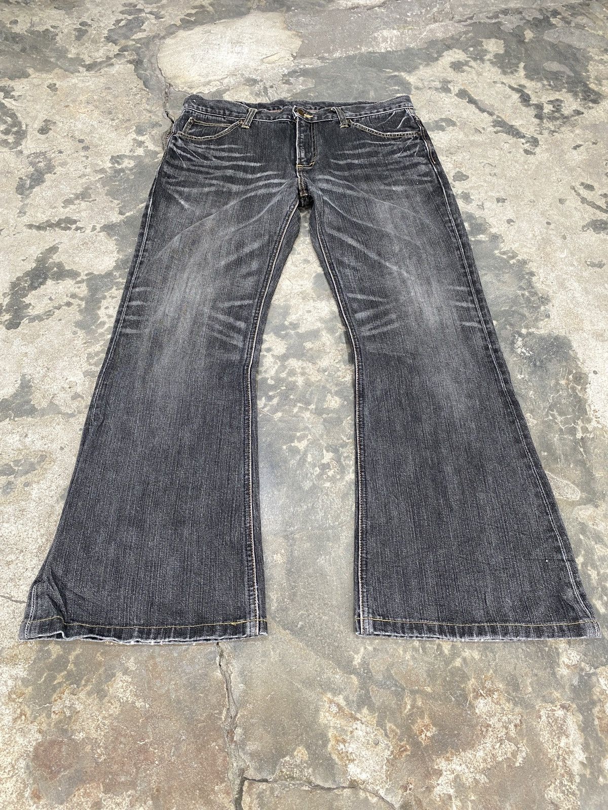 Lee Vintage Lee Rider Faded Denim Flare Size US 34 / EU 50 - 1 Thumbnail