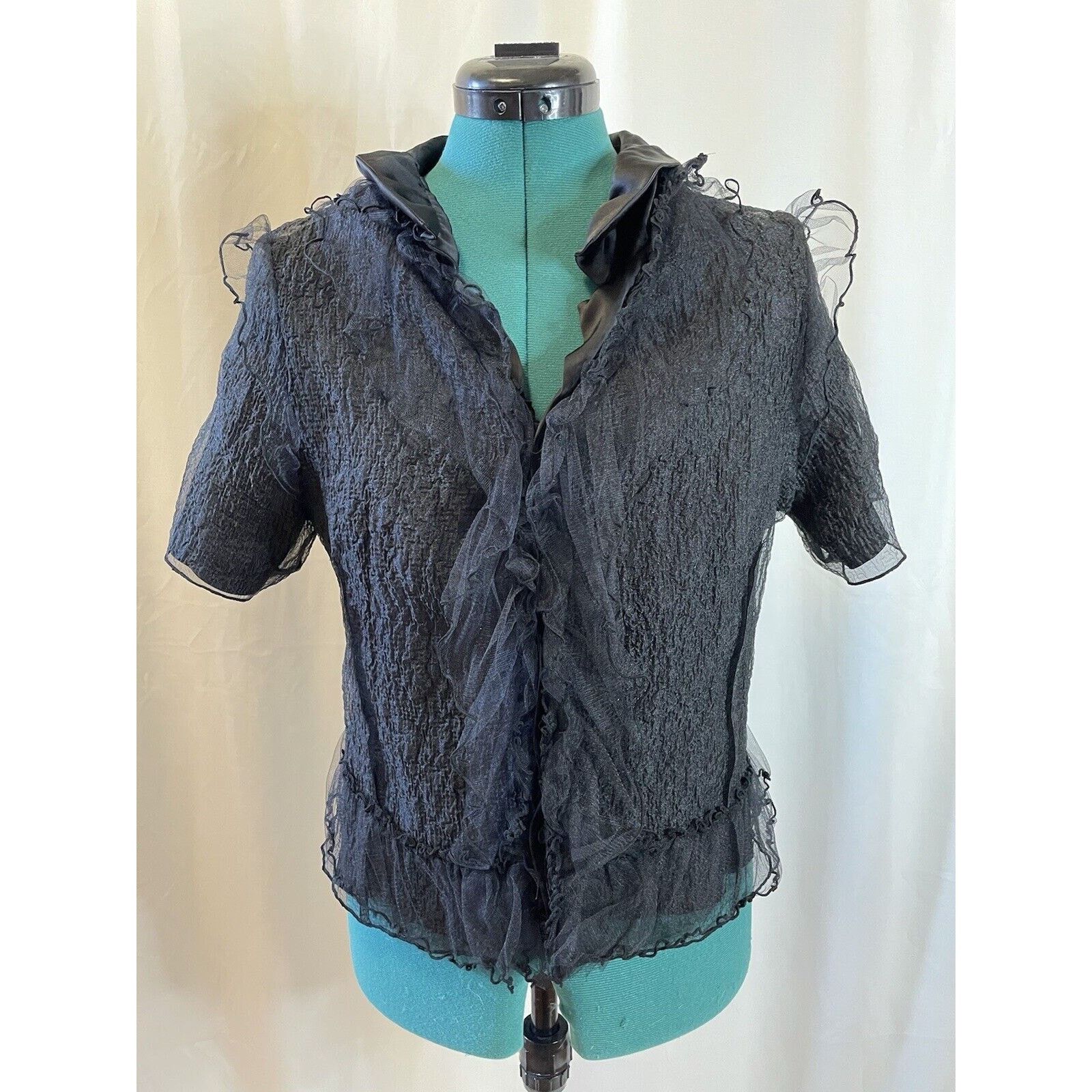 Undercover SS18 Undercover Reversible Sheer Overlay Black Top JP Size 2 Size S / US 4 / IT 40 - 3 Thumbnail