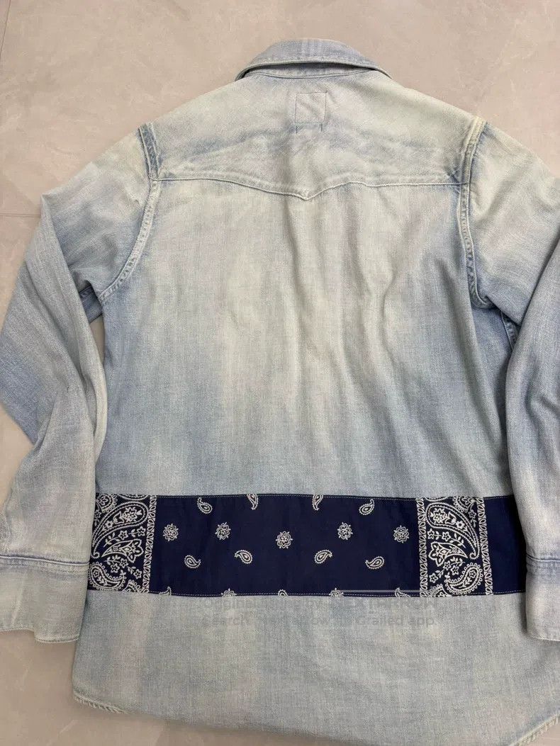 Visvim Visvim 17aw Blue Cashew Denim Shirt Size US M / EU 48-50 / 2 - 2 Thumbnail