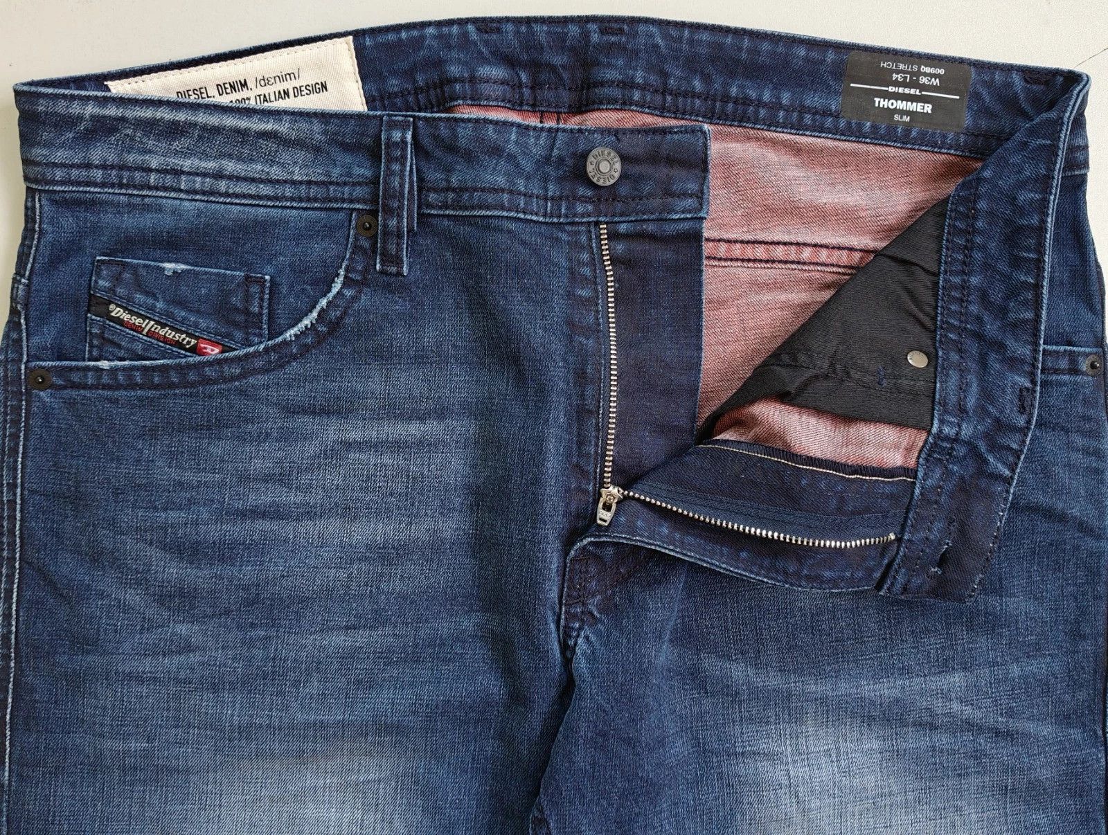 Diesel Diesel THOMMER-X L.34 MENS JEANS SLTP/9521 Size US 36 / EU 52 - 4 Thumbnail