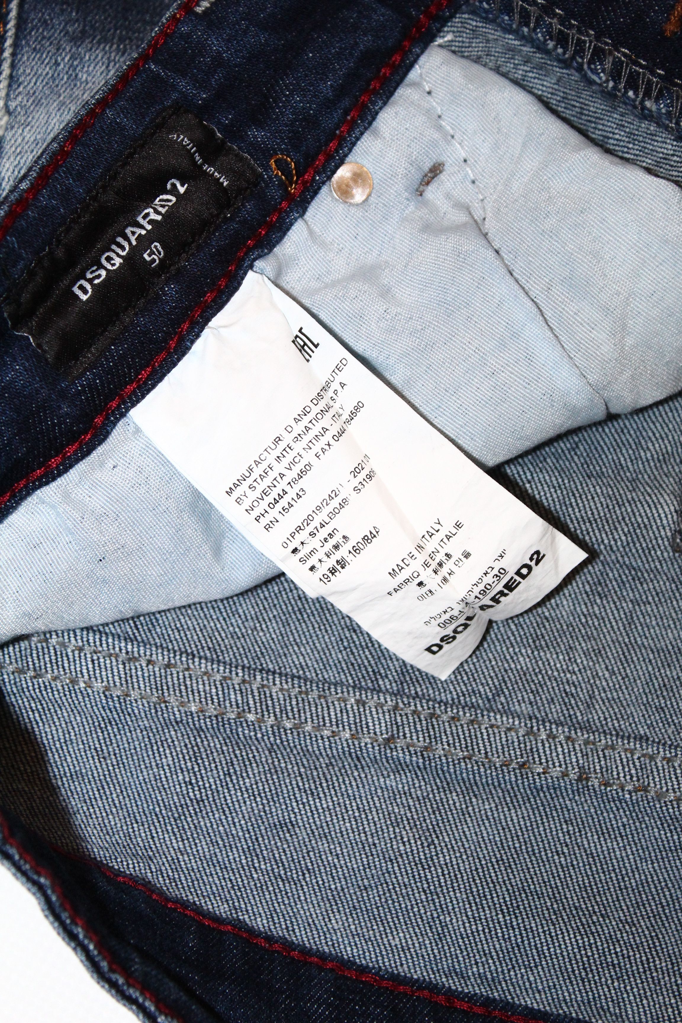 Dsquared2 Dsquared2 Limited Edition Twins Slim Splash Faded Jeans Size US 32 / EU 48 - 6 Thumbnail