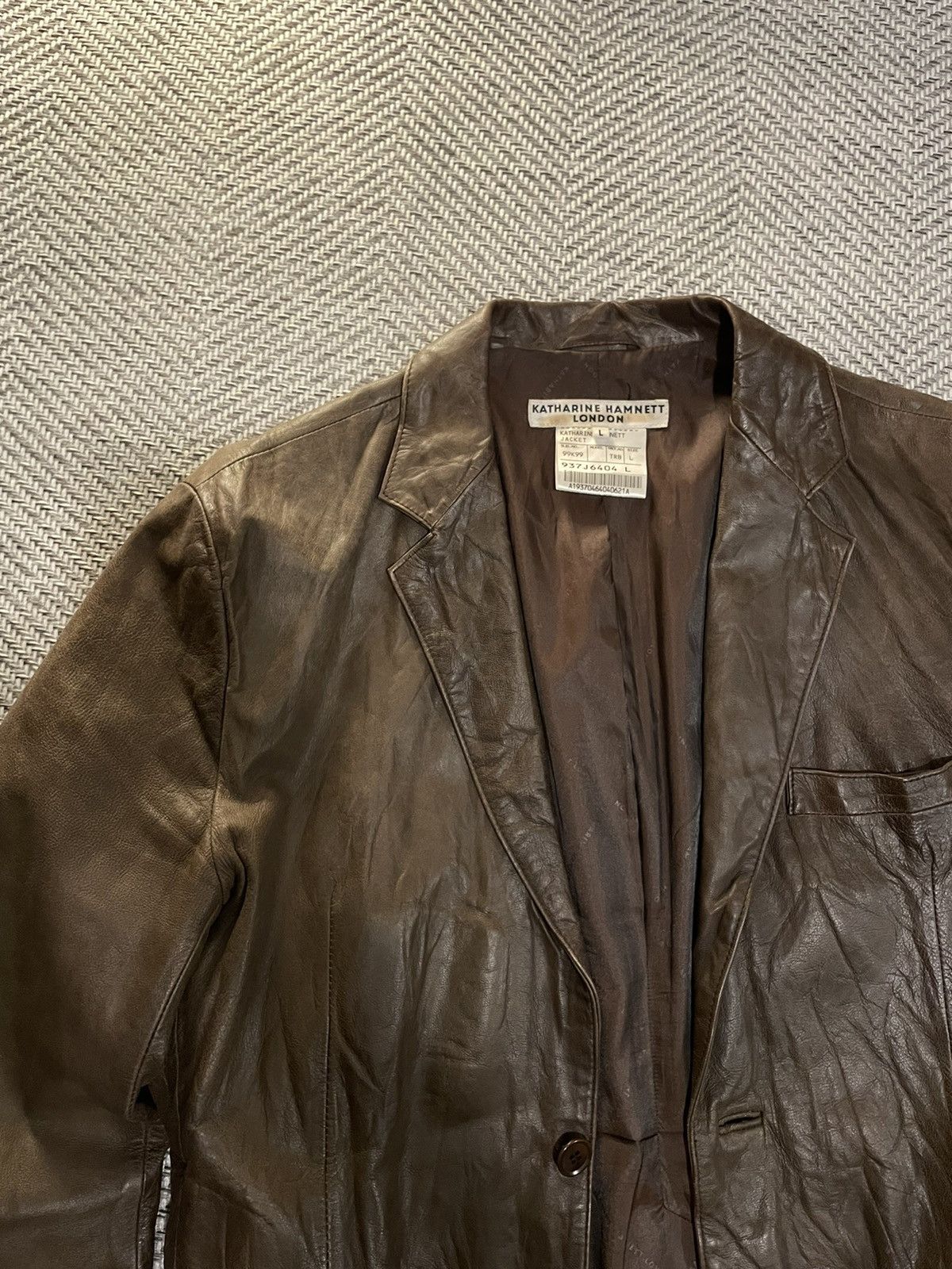 ジャケット・アウター OLD HAMNETT LEATHER TAILORED JACKET OLD HAMNETT LEATHER TAILORED JACKET