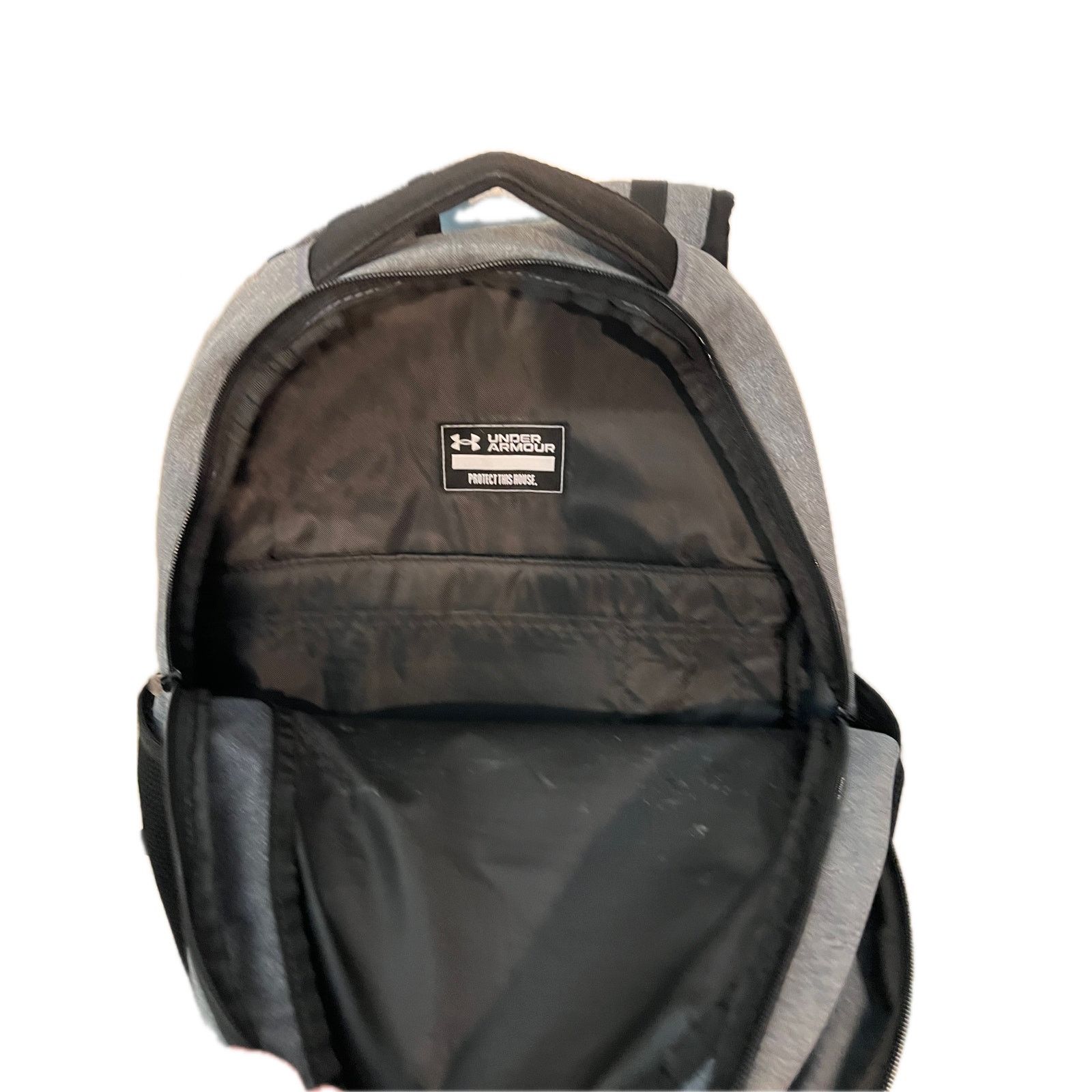 Under Armour Under Armour Gray Black Hustle 6.0 Backpack Size ONE SIZE - 4 Thumbnail