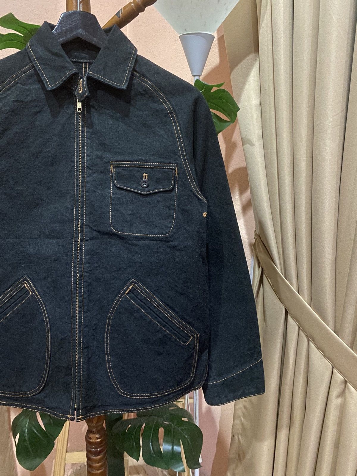 United Arrows United Arrows Pink Label Black Contrast Stitch Utility Jacke Size US S / EU 44-46 / 1 - 4 Thumbnail