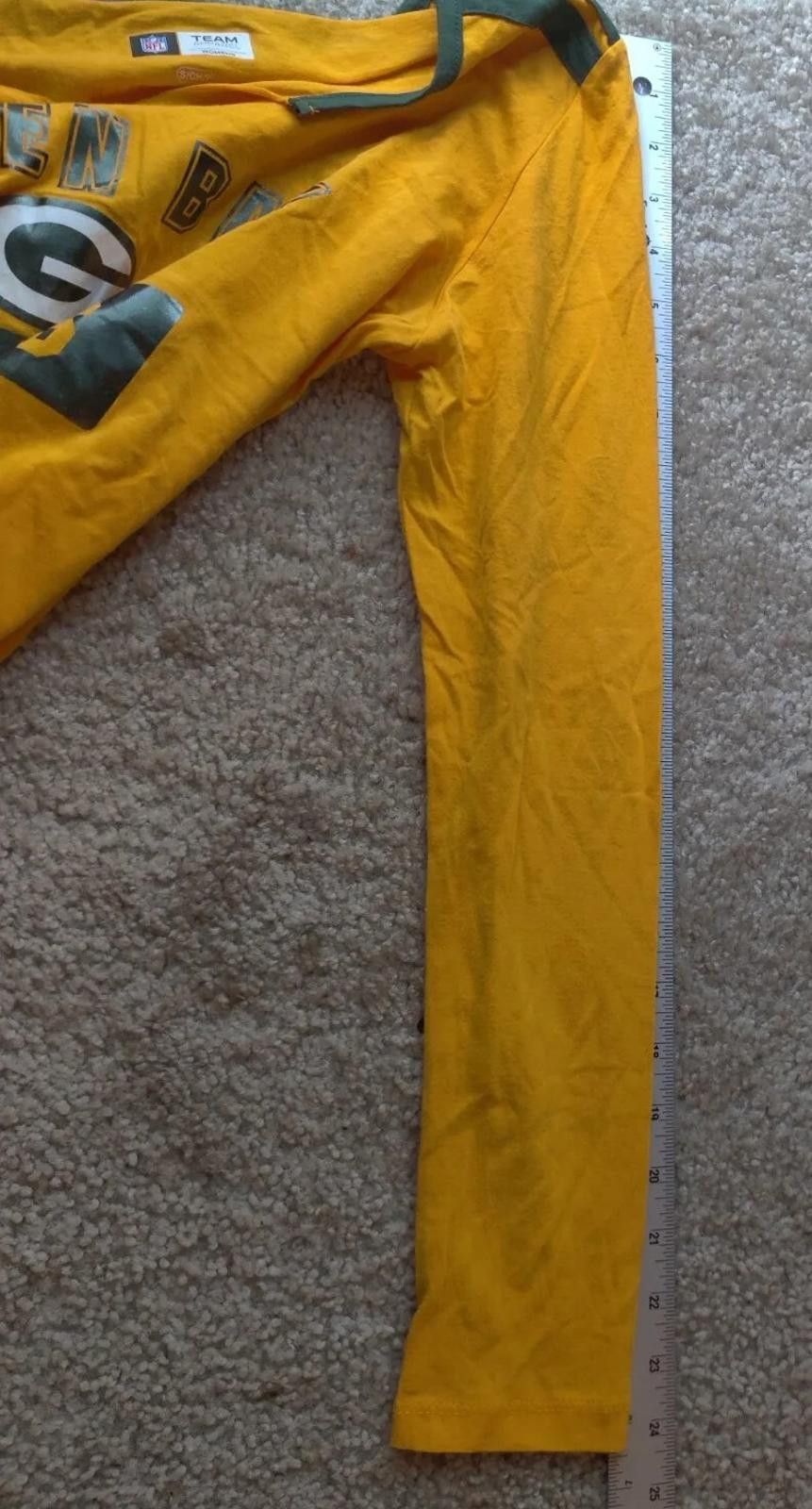 Other Green Bay Packers Yellow V Neck Long Sleeve T Shirt Womens S Size S / US 4 / IT 40 - 11 Thumbnail