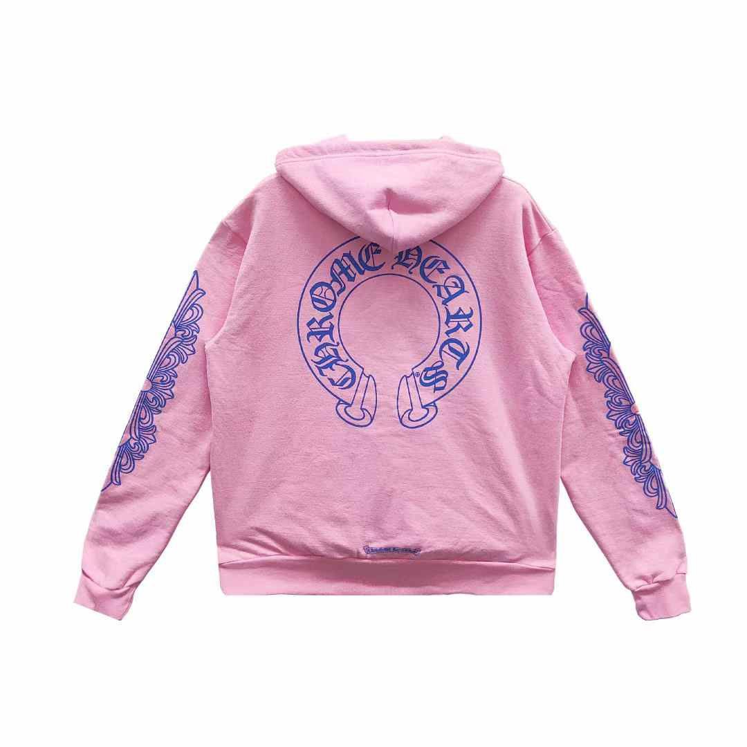 Chrome Hearts Chrome Hearts Horseshoe Logo Pink Pullover Hoodie Size US XL / EU 56 / 4 - 2 Thumbnail
