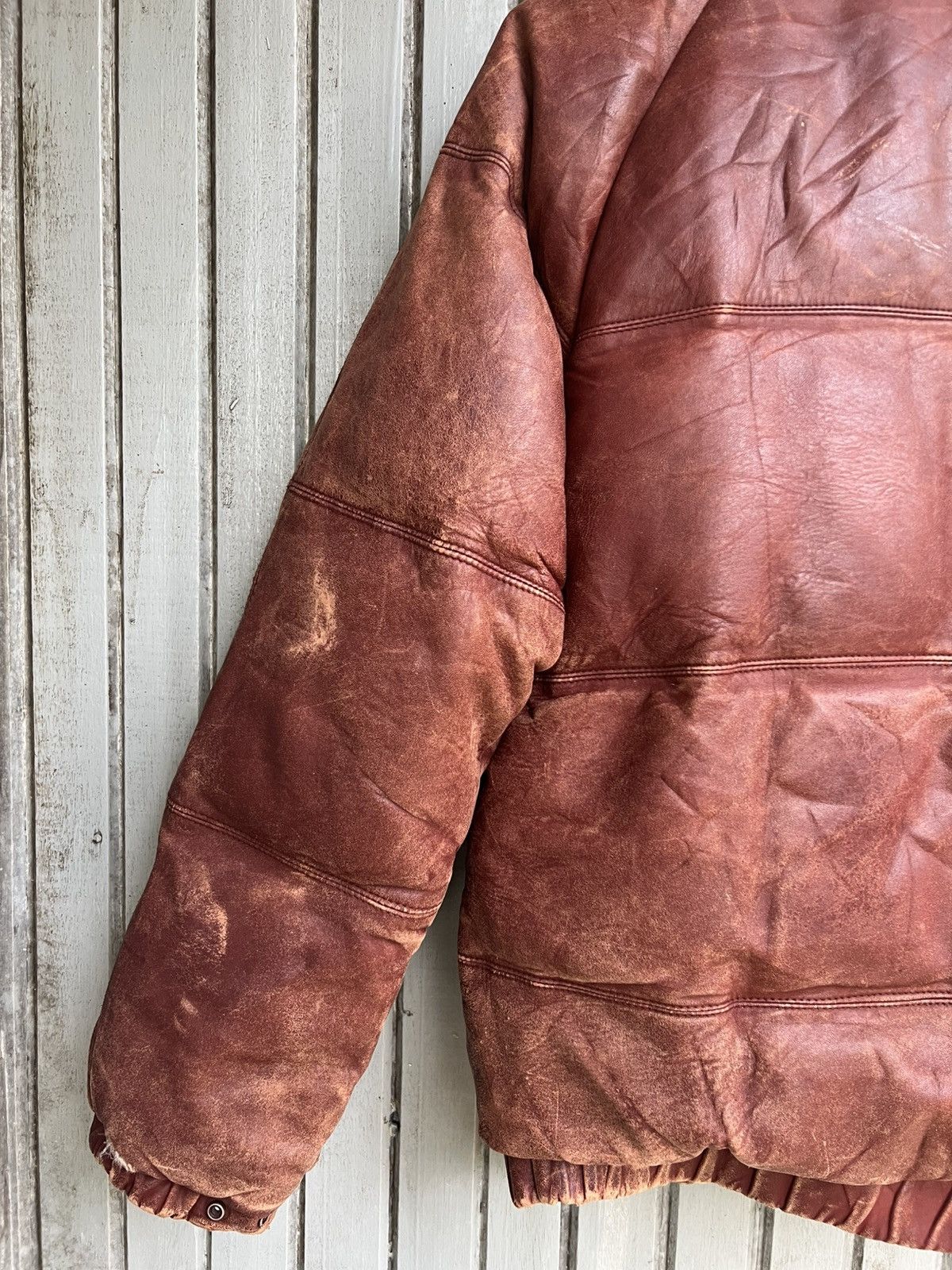 Japanese Brand × Vintage Vtg sp brand by wood lander leather jacket Size US L / EU 52-54 / 3 - 10 Thumbnail