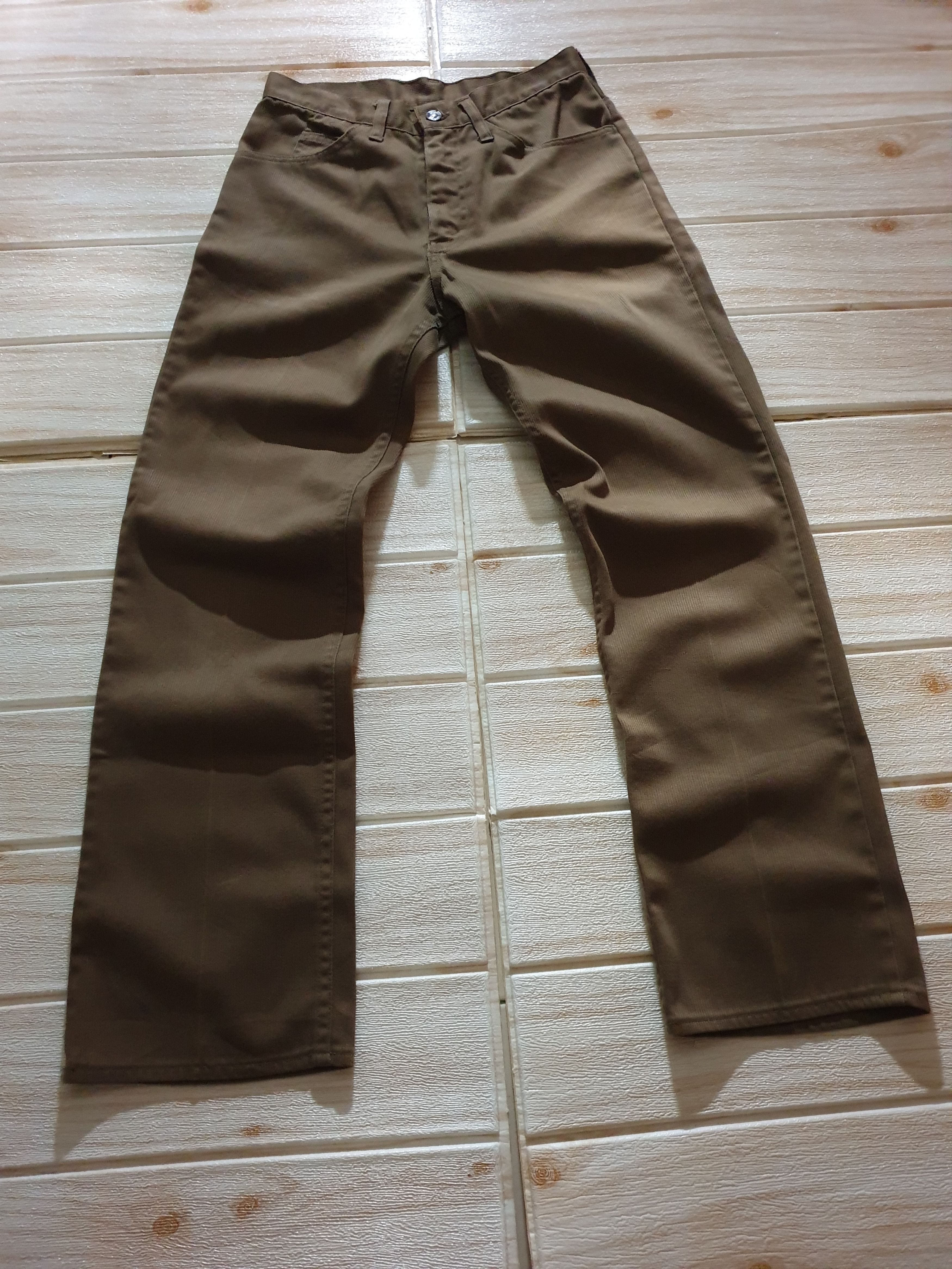 Levi's 💥Vintage levis big E star press cudroy pant Size US 27 - 14 Thumbnail