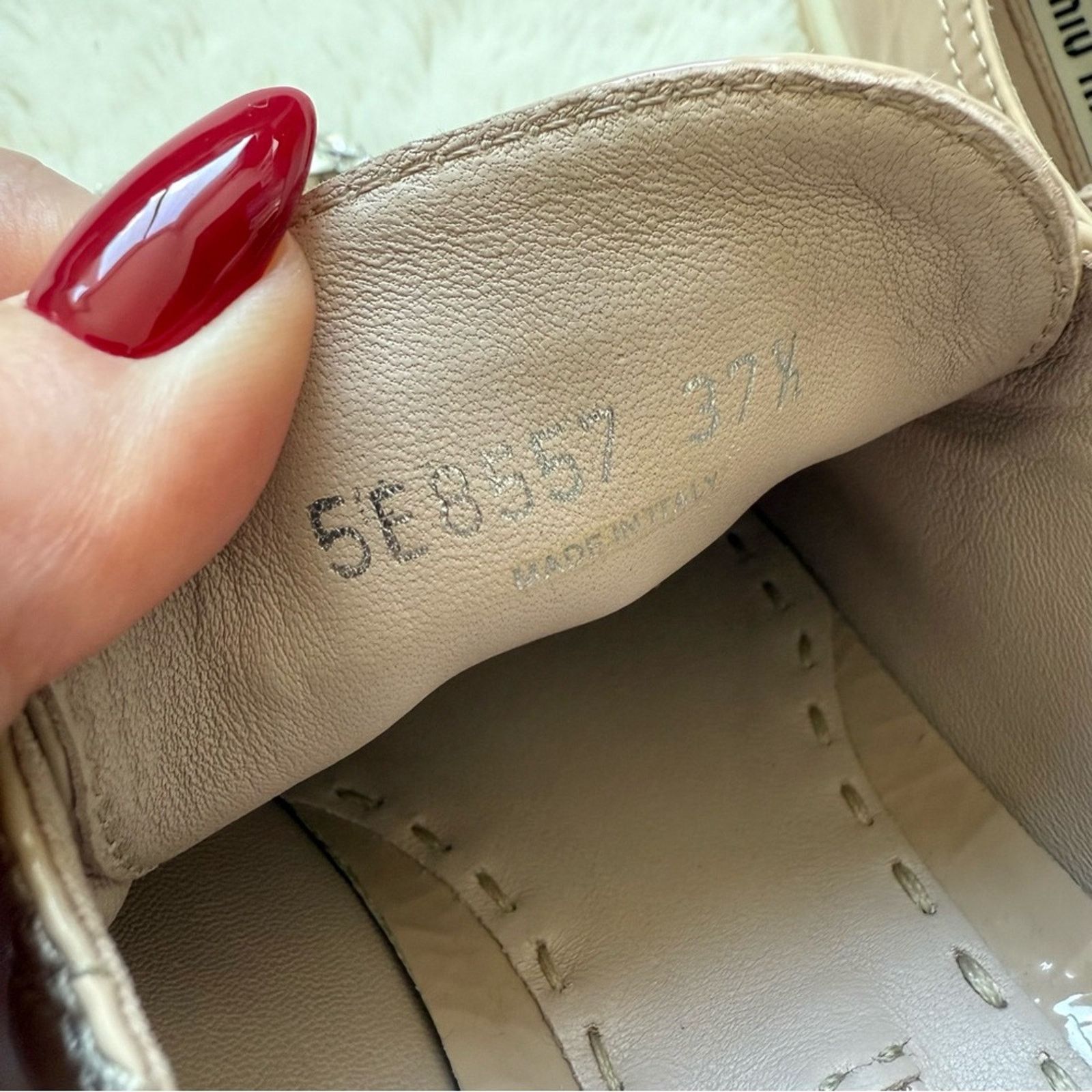Miu Miu MIU MIU women patent leather sneakers with crystalssize 37.5 Size US 7.5 / IT 37.5 - 5 Thumbnail