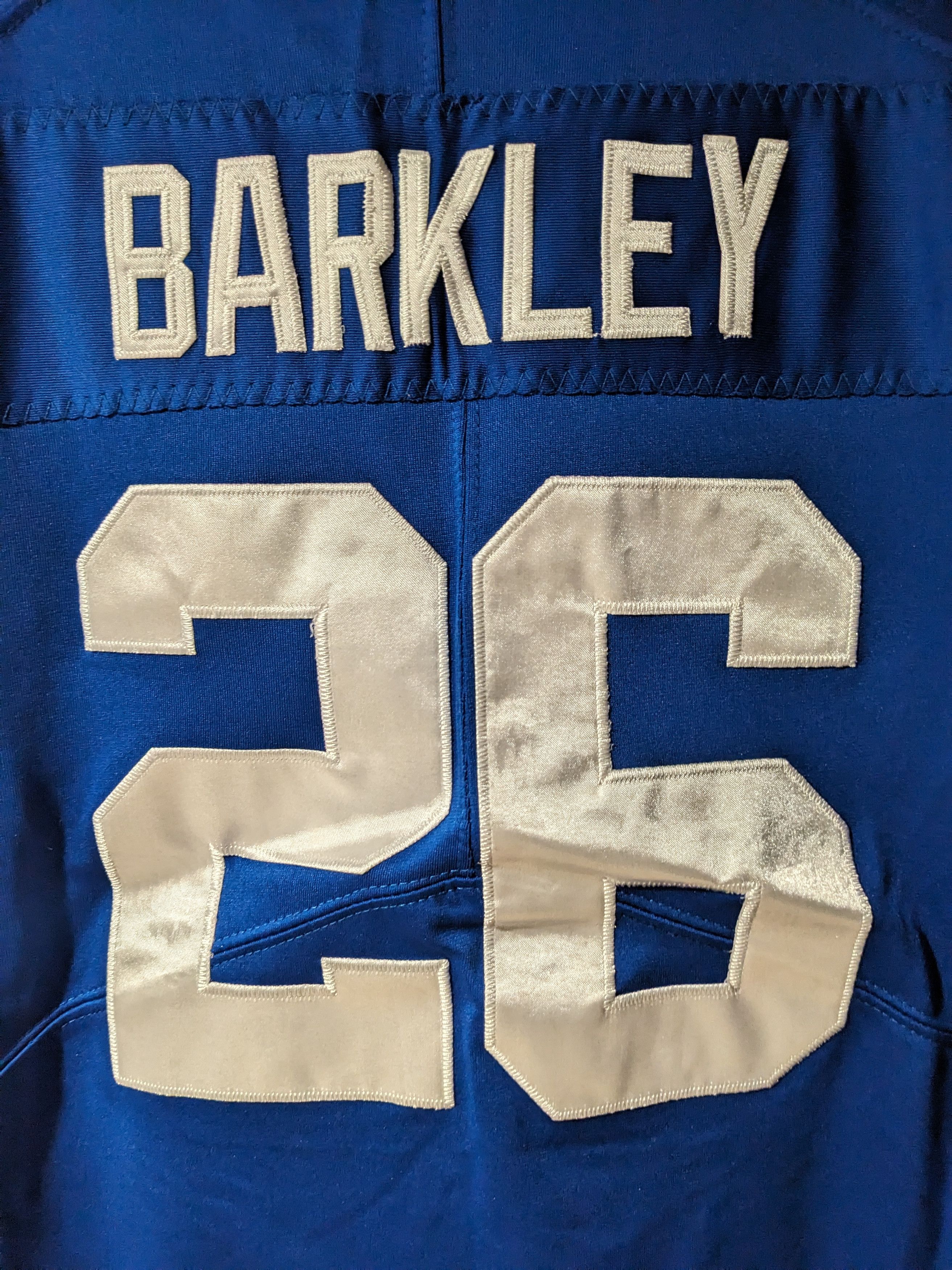 NFL × Nike New York Giants NFL Football Nike Barkley YOUTH Jersey Size US M / EU 48-50 / 2 - 2 Thumbnail