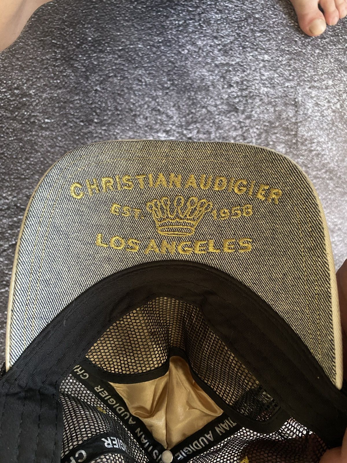 Christian Audigier 💥VERY RARE💥Christian Audigier White Cap Made in USA Size ONE SIZE - 7 Thumbnail