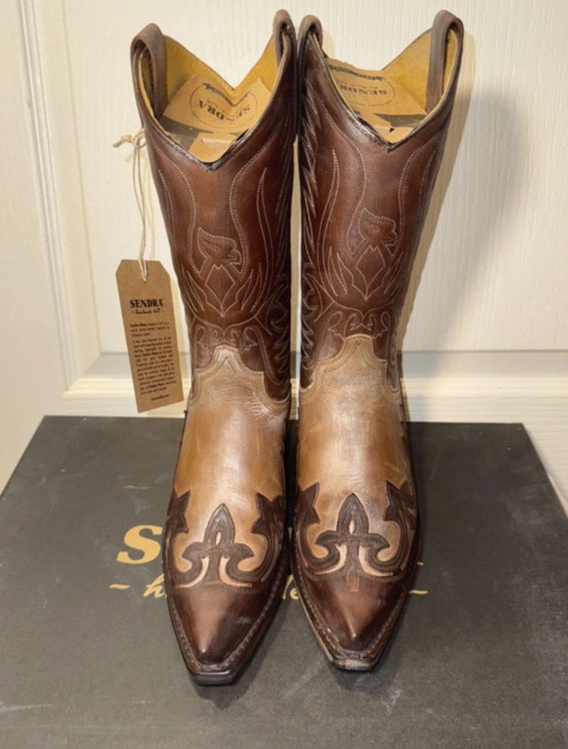 Sendra Sendra women’s leather western boots comfy heel winter style Size US 4.5 / IT 34.5 - 2 Thumbnail