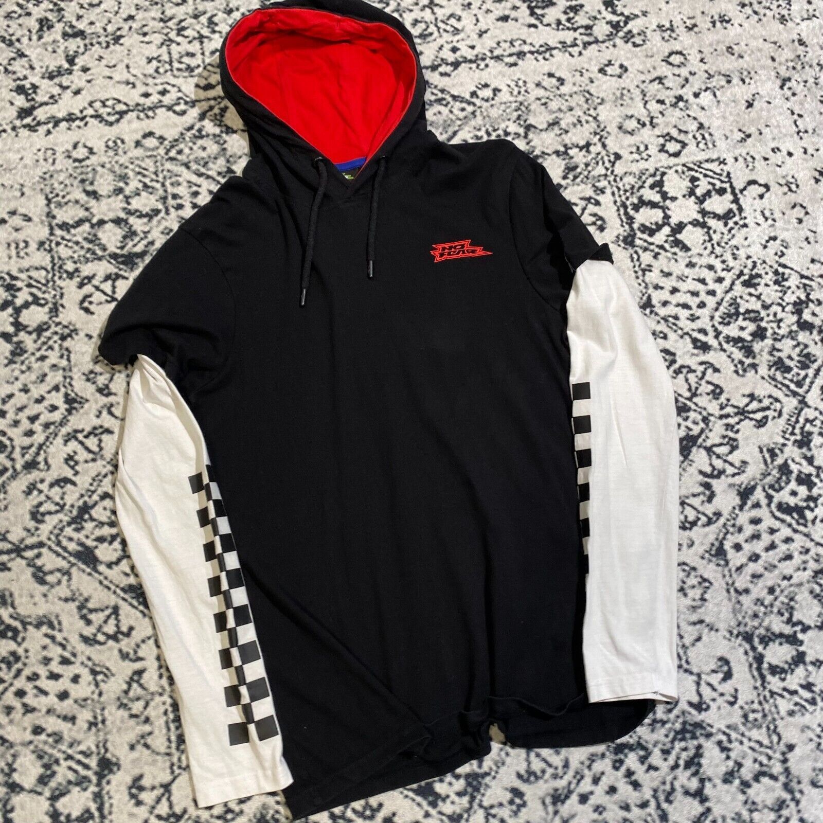 No Fear × Vintage Vintage No Fear White Black Cotton Hoodie Size S Sk8 Y2k Size US S / EU 44-46 / 1 - 3 Thumbnail