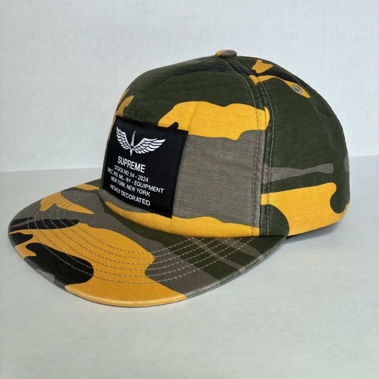 Supreme Supreme Woodland Camo Felt Arc 6-Panel Hat - NEW | Grailed