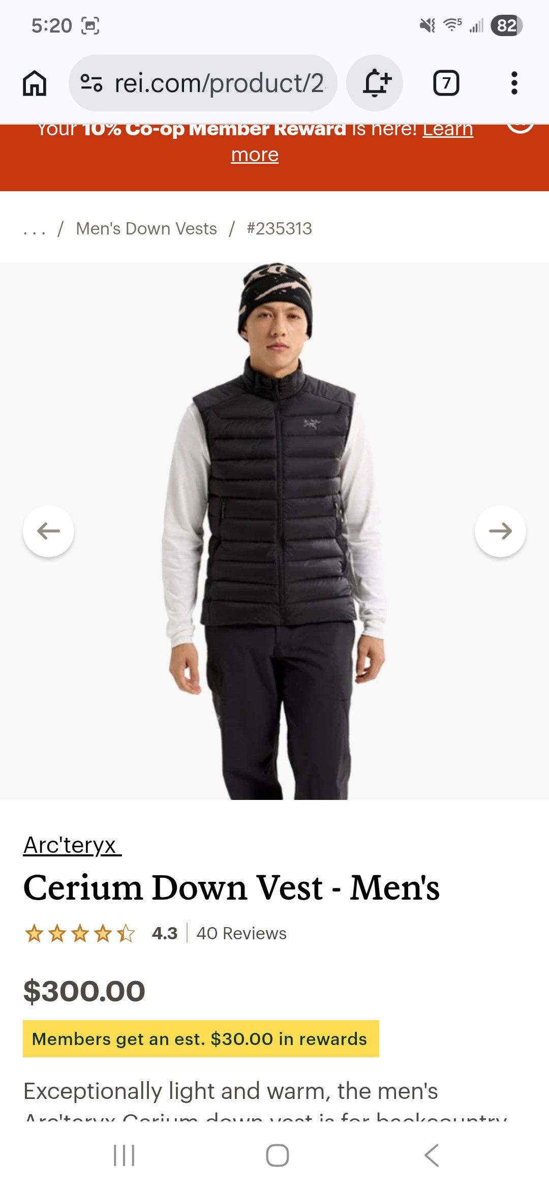 Arc'teryx Arc'teryx Cerium down vest Size US L / EU 52-54 / 3 - 7 Thumbnail