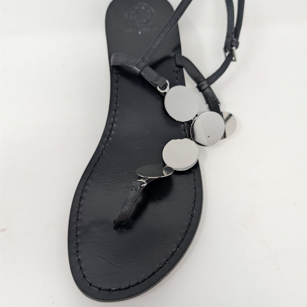 Tory Burch Tory Burch Black Leather Summer Sandals Heels Size 9 Size US 9 / IT 39 - 16 Thumbnail