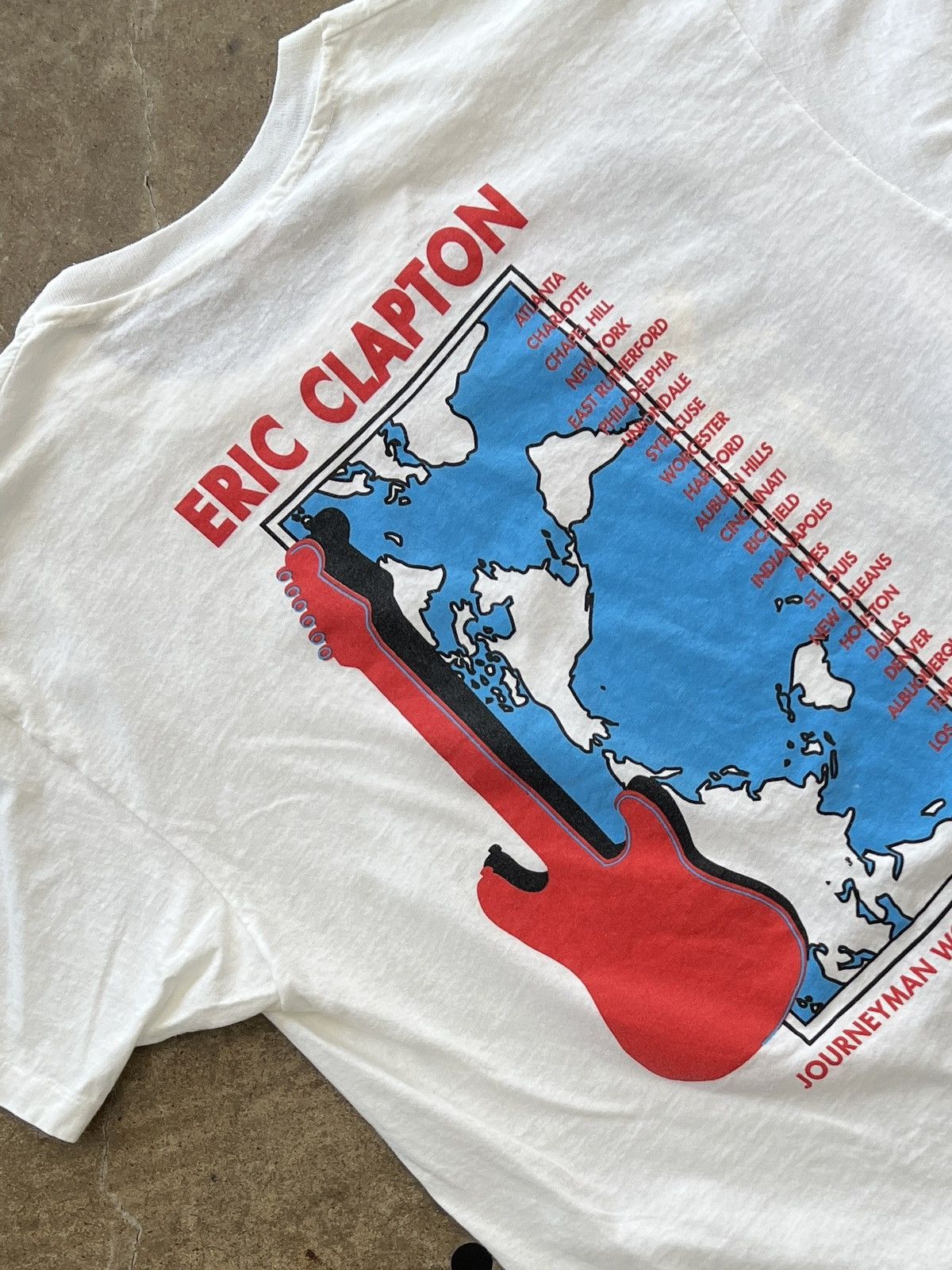 Band Tees Vintage 90s Eric Clapton Journeyman Concert Tee XL Size US XL / EU 56 / 4 - 4 Thumbnail