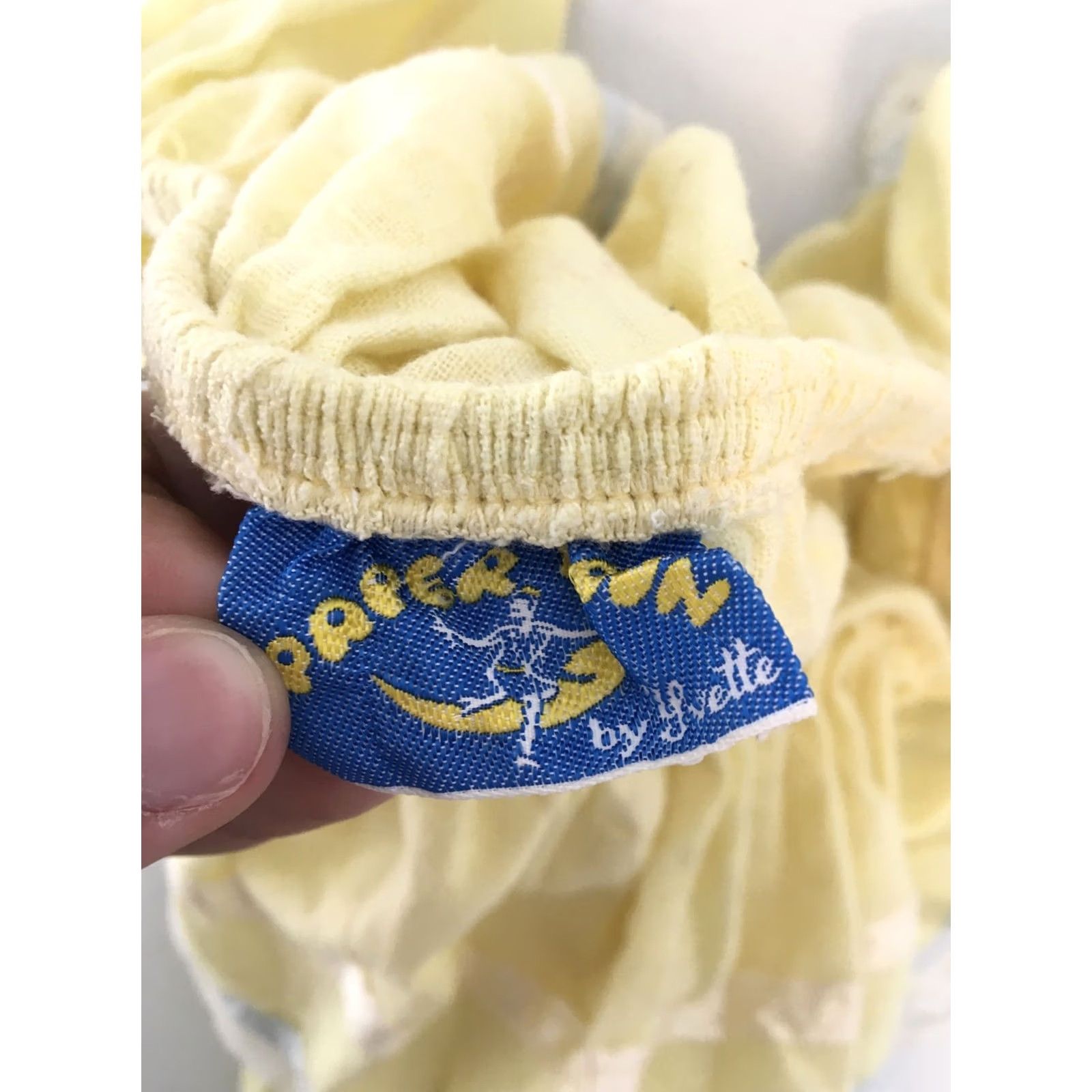 Vintage VINTAGE Papermoon Sundress Off Shoulder Tiered Lace Cottage Core 70s Yellow Cotton Blend 7 Womens Dress Size M / US 6-8 / IT 42-44 - 6 Thumbnail