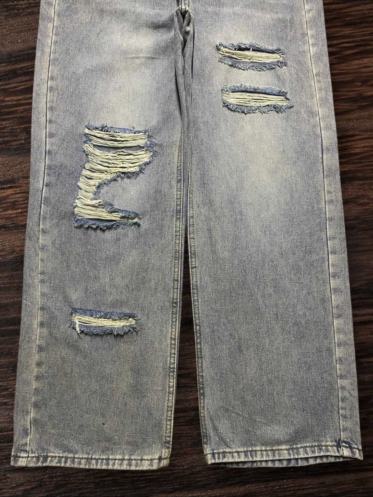 Japanese Brand Vintage Japanese Brand Adjust Waist Distressed Baggy Jeans Size 28" / US 6 / IT 42 - 5 Thumbnail