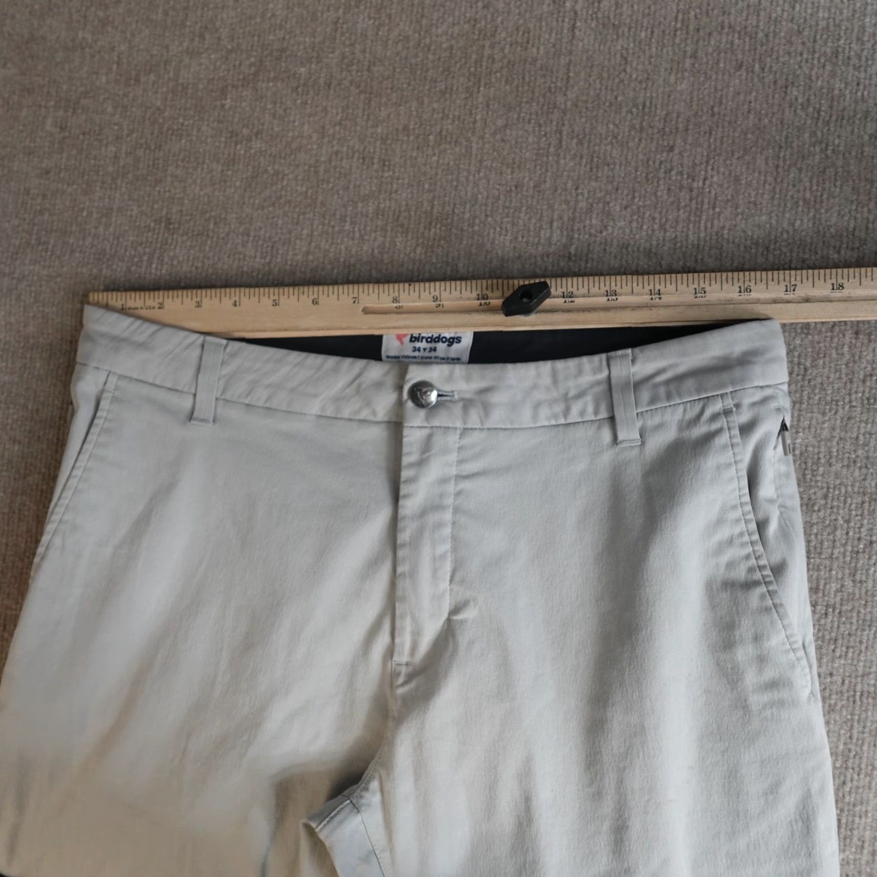 Vintage Birddogs Mens Pants 34 x 32 Gray Chino Cotton Blend Size US 34 / EU 50 - 5 Thumbnail