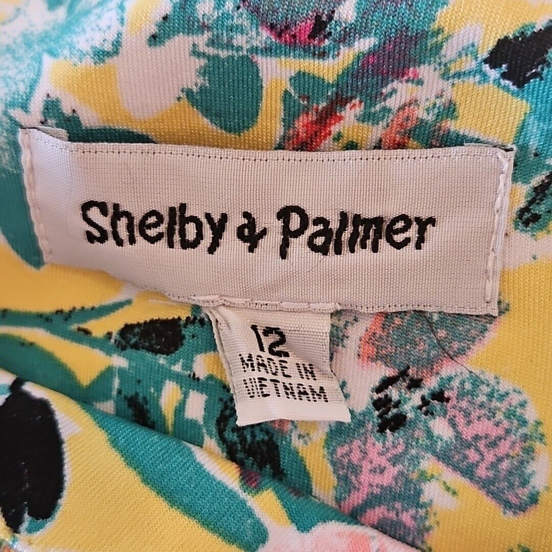 Vintage Shelby Palmer Bell Sleeve Tunic Top Womens 12 Teal Floral Pr Size XL / US 12-14 / IT 48-50 - 11 Thumbnail