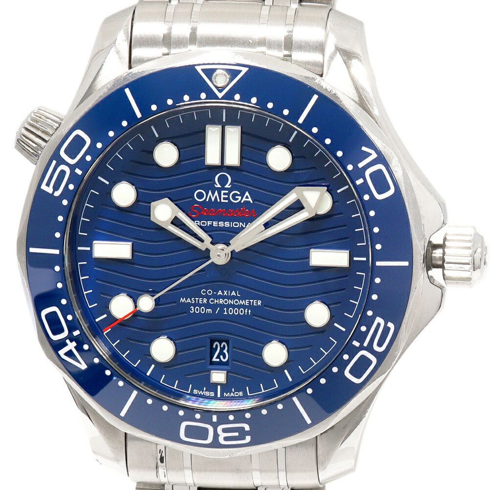 Omega Omega Omega Blue Dial Seamaster Diver 300M Automatic Watch 210.30.42.20.03.001 Metal Automatic 210.30.42.20.03.001 DUTY FREE for USA Size ONE SIZE - 1 Thumbnail