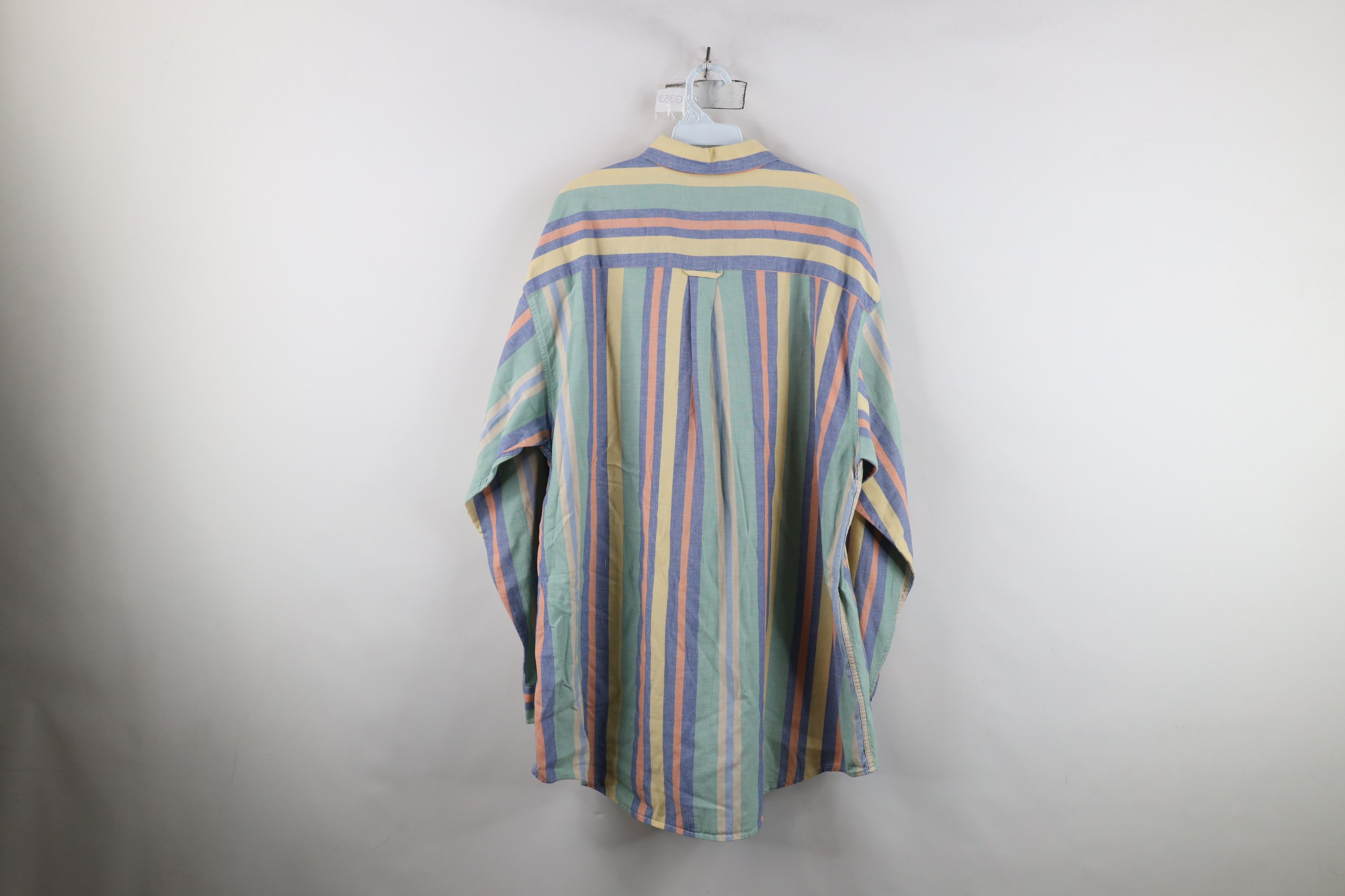 Vintage Vintage 90s Streetwear Striped Collared Button Down Shirt Size US XL / EU 56 / 4 - 12 Thumbnail