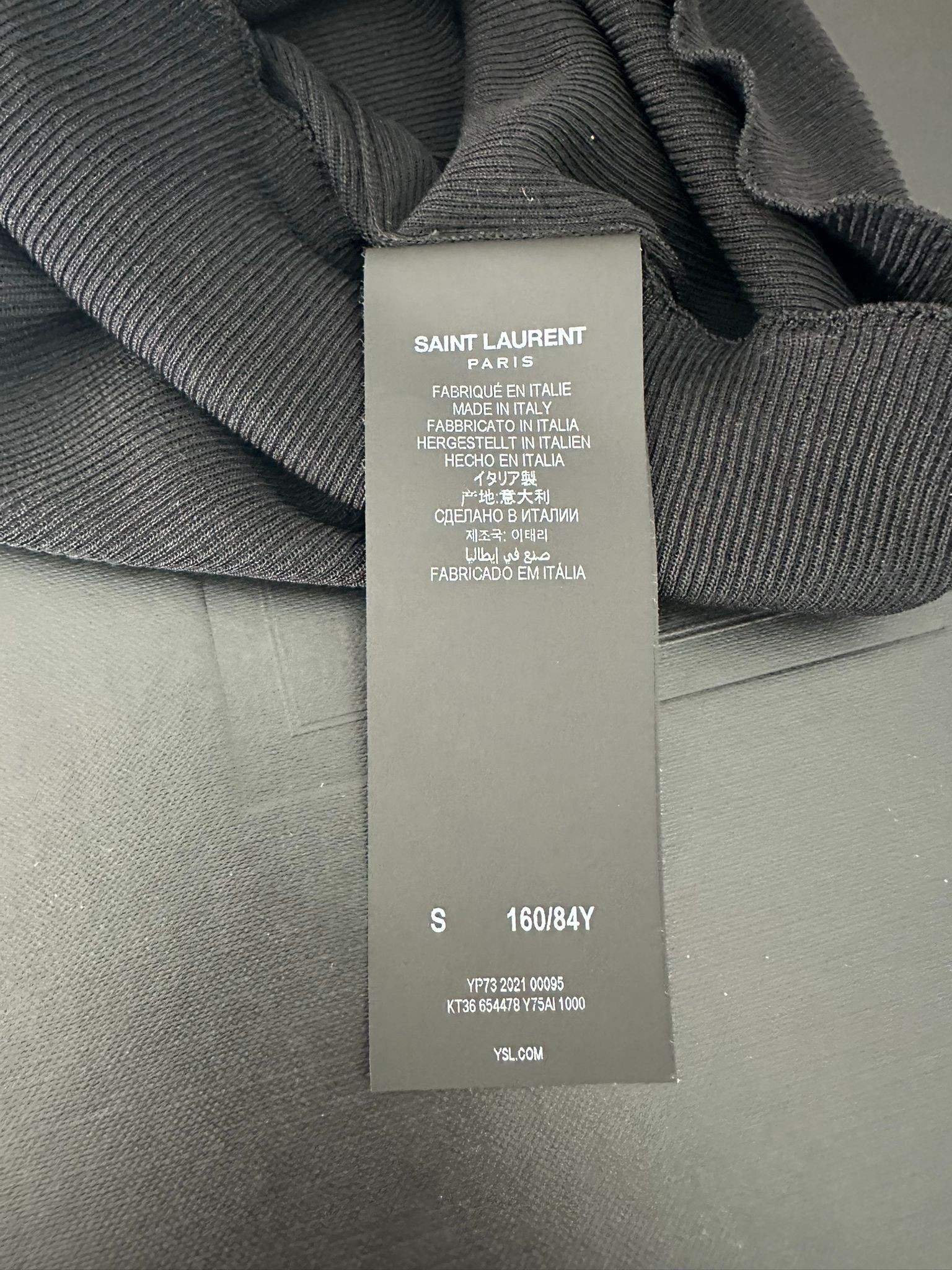 Yves Saint Laurent (RRP $1300) YSL 100% Silk Cassandra Logo Top Size US S / EU 44-46 / 1 - 6 Thumbnail