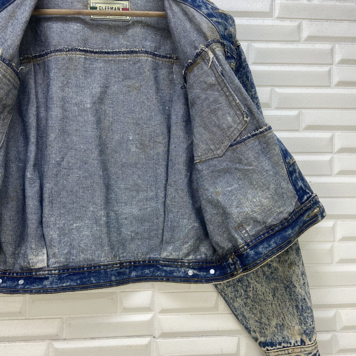 Japanese Brand Vtg Gleeman Japanese Brand Acid Wash Retro Trucker Jacket Size US M / EU 48-50 / 2 - 16 Thumbnail