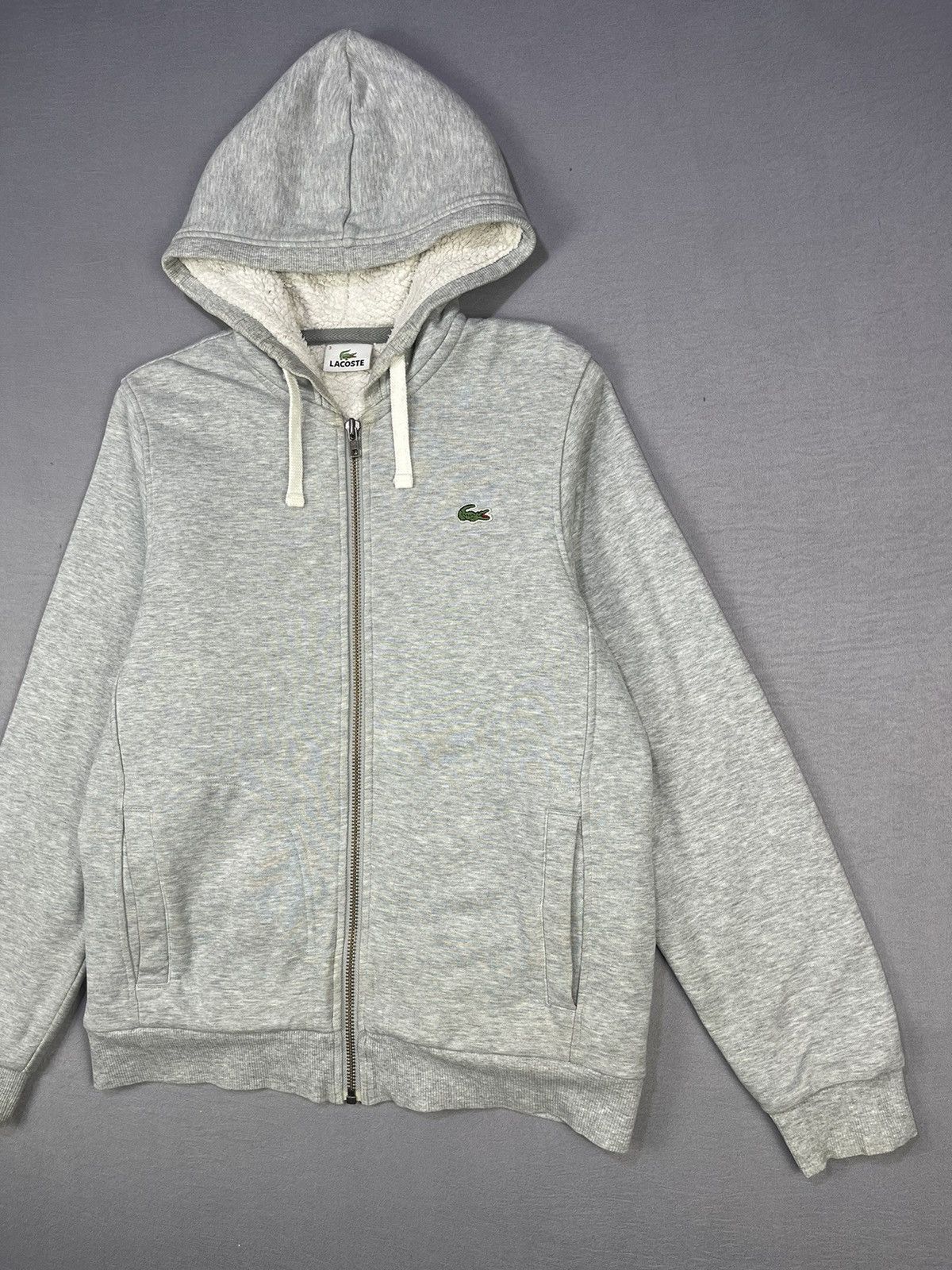 Lacoste LACOSTE SHERPA LINED ZIPPER HOODIES Size US S / EU 44-46 / 1 - 2 Thumbnail