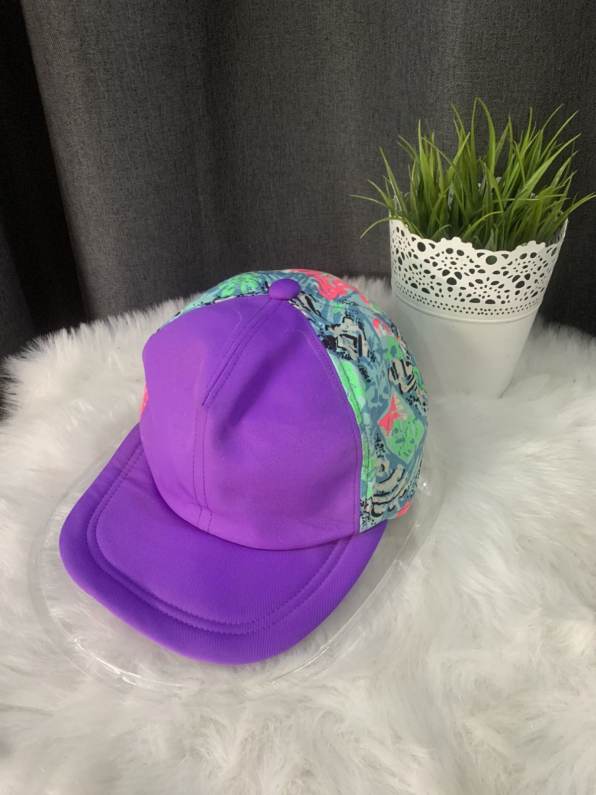 Japanese Brand VINTAGE!! Caps 90's Colour Block Size ONE SIZE - 1 Thumbnail