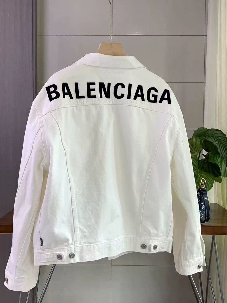 Balenciaga Balenciaga size 36 Back logo denim jacket 2502-Nextarrow Size US S / EU 44-46 / 1 - 2 Thumbnail