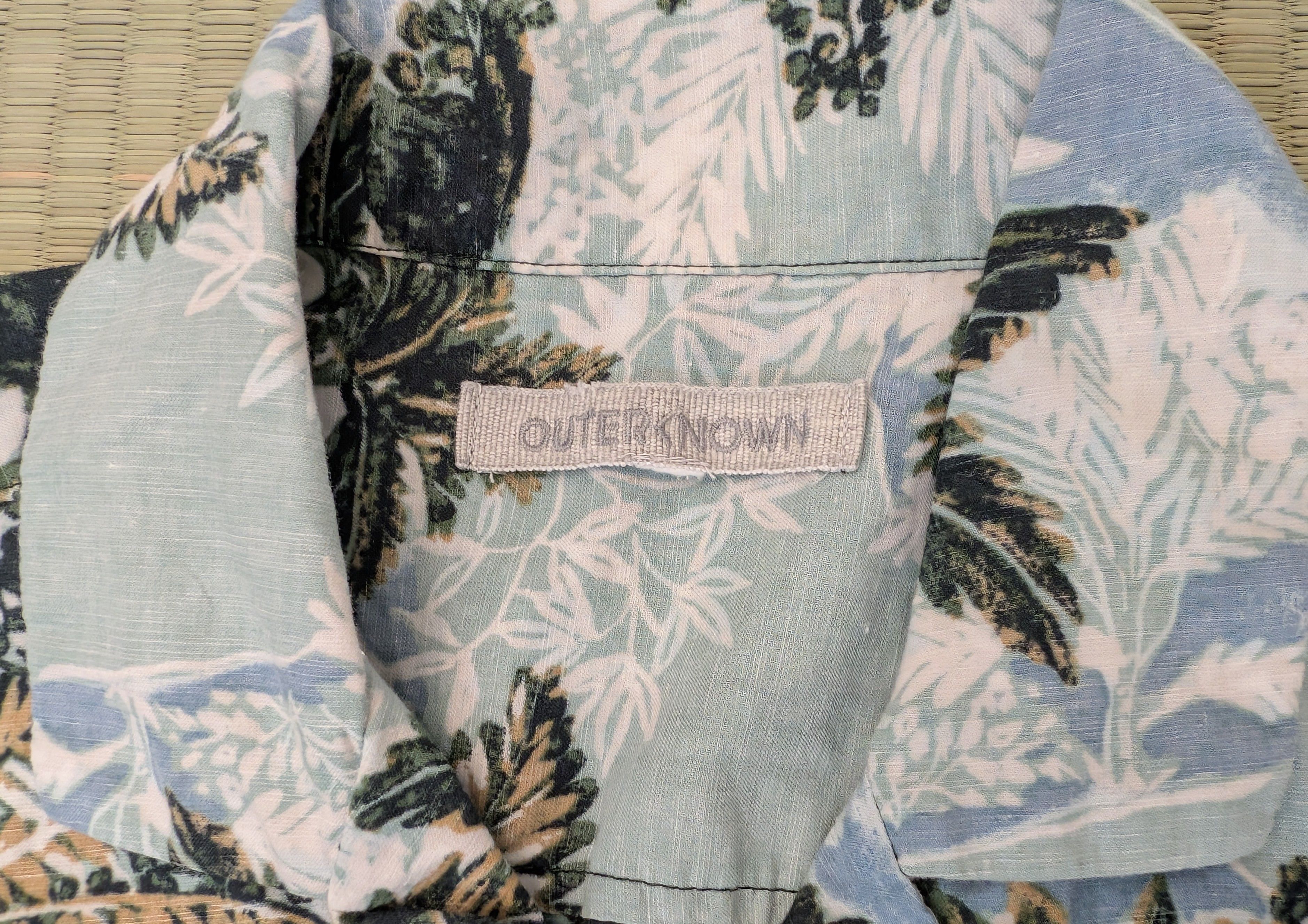 Outerknown Outerknown BBQ Cotton Hemp Palm Hawaiian Shirt Size US S / EU 44-46 / 1 - 3 Thumbnail