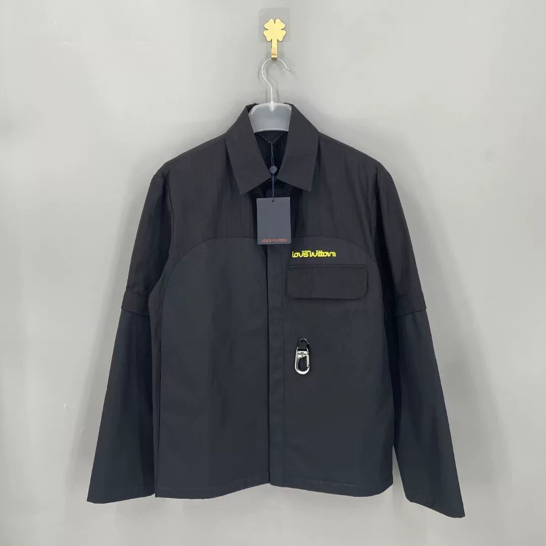 Louis Vuitton Louis Vuitton Black Detachable Sleeve Jacket Size US L / EU 52-54 / 3 - 1 Thumbnail