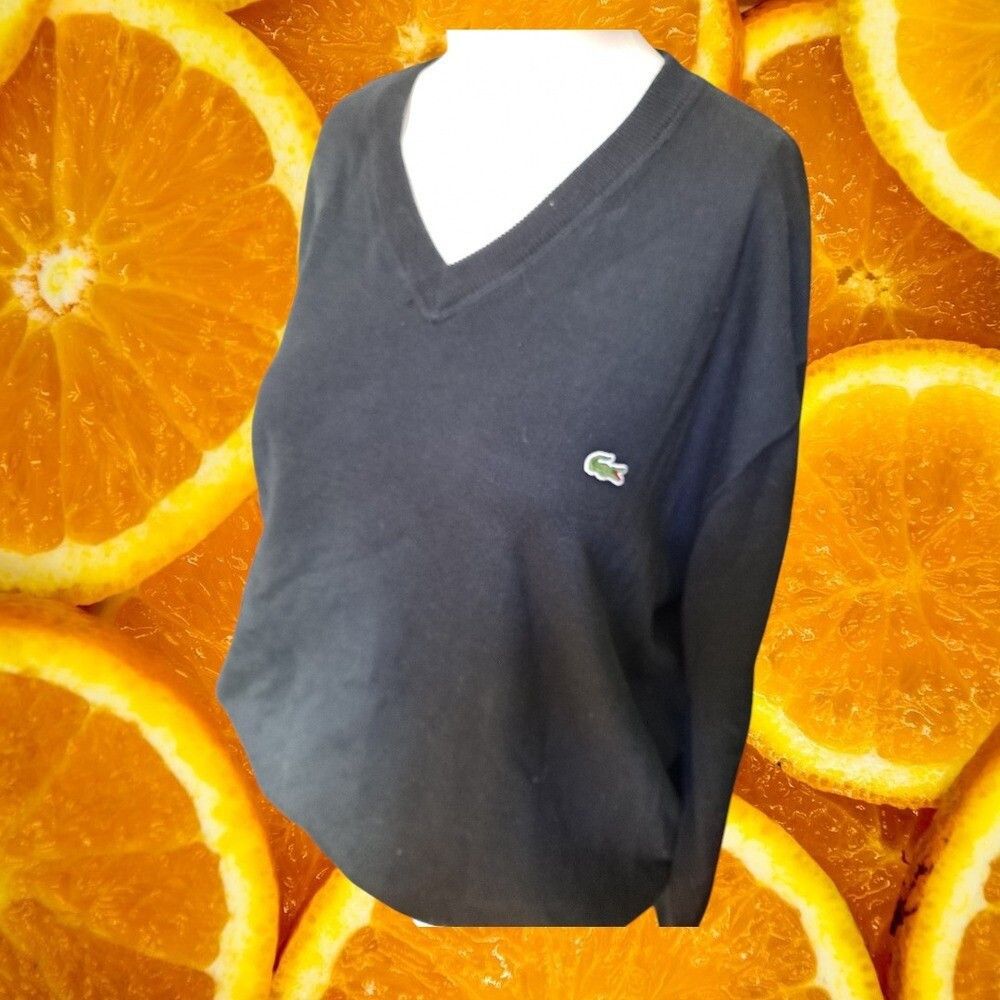 Lacoste Lacoste V-Neck Sweater Classic Fit Soft Knit Pullover Casual Size US XL / EU 56 / 4 - 1 Thumbnail
