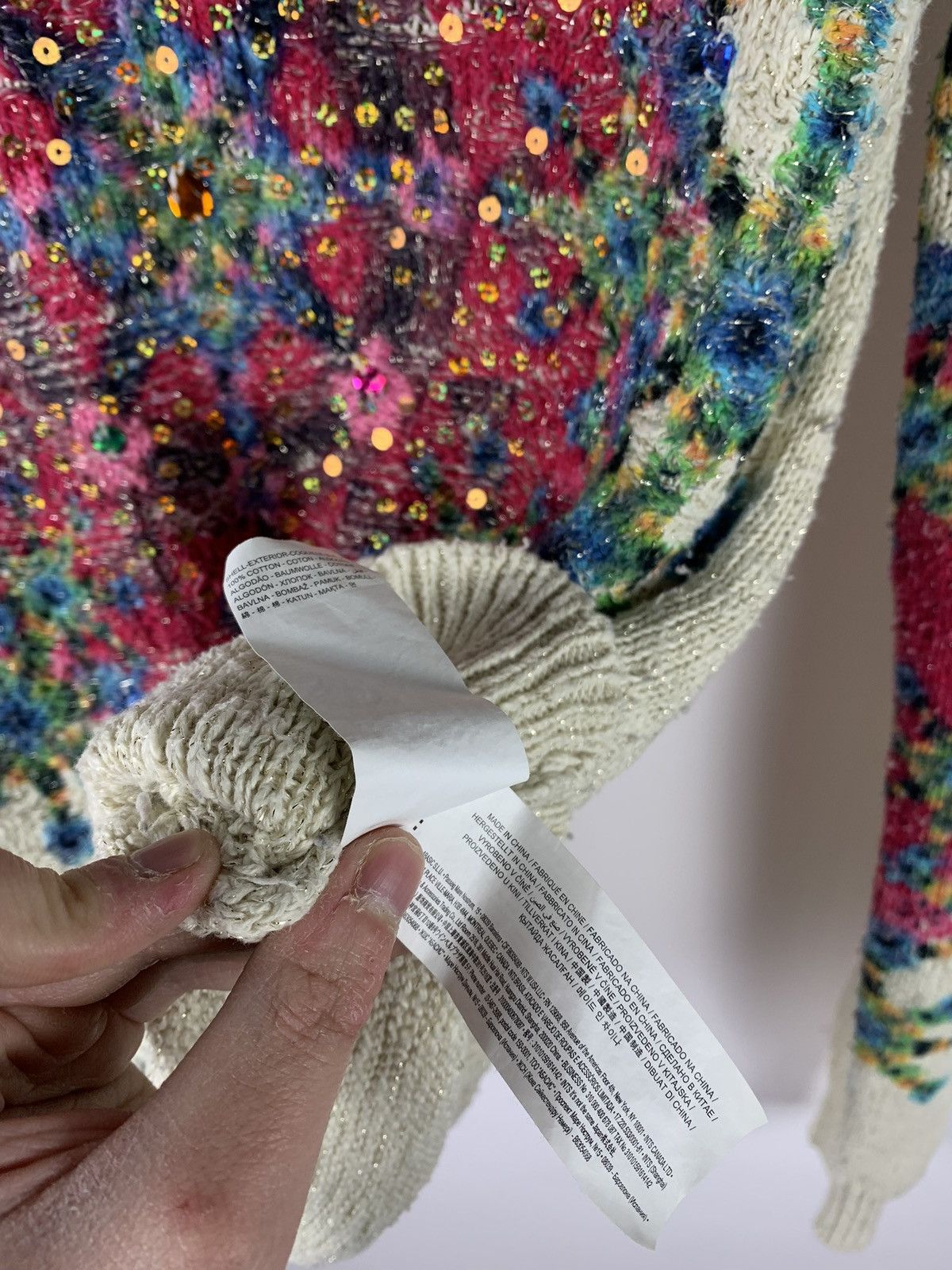 Desigual Desigual Ladies Knit Jumper Sweater Size M Floral Y2K Top Size M / US 6-8 / IT 42-44 - 13 Thumbnail