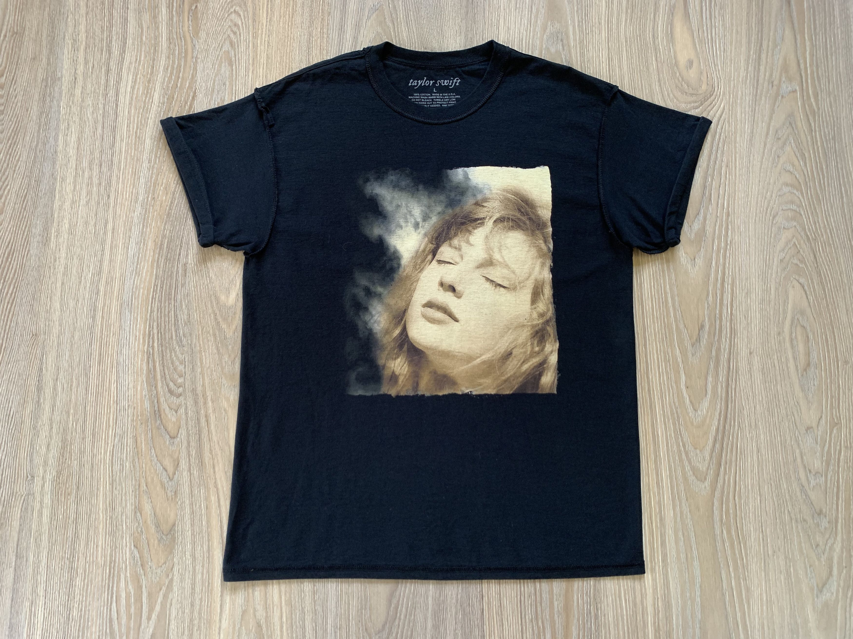 Band Tees × Vintage Rare Taylor Swift Overprint Black T Shirt USA Size US L / EU 52-54 / 3 - 2 Thumbnail