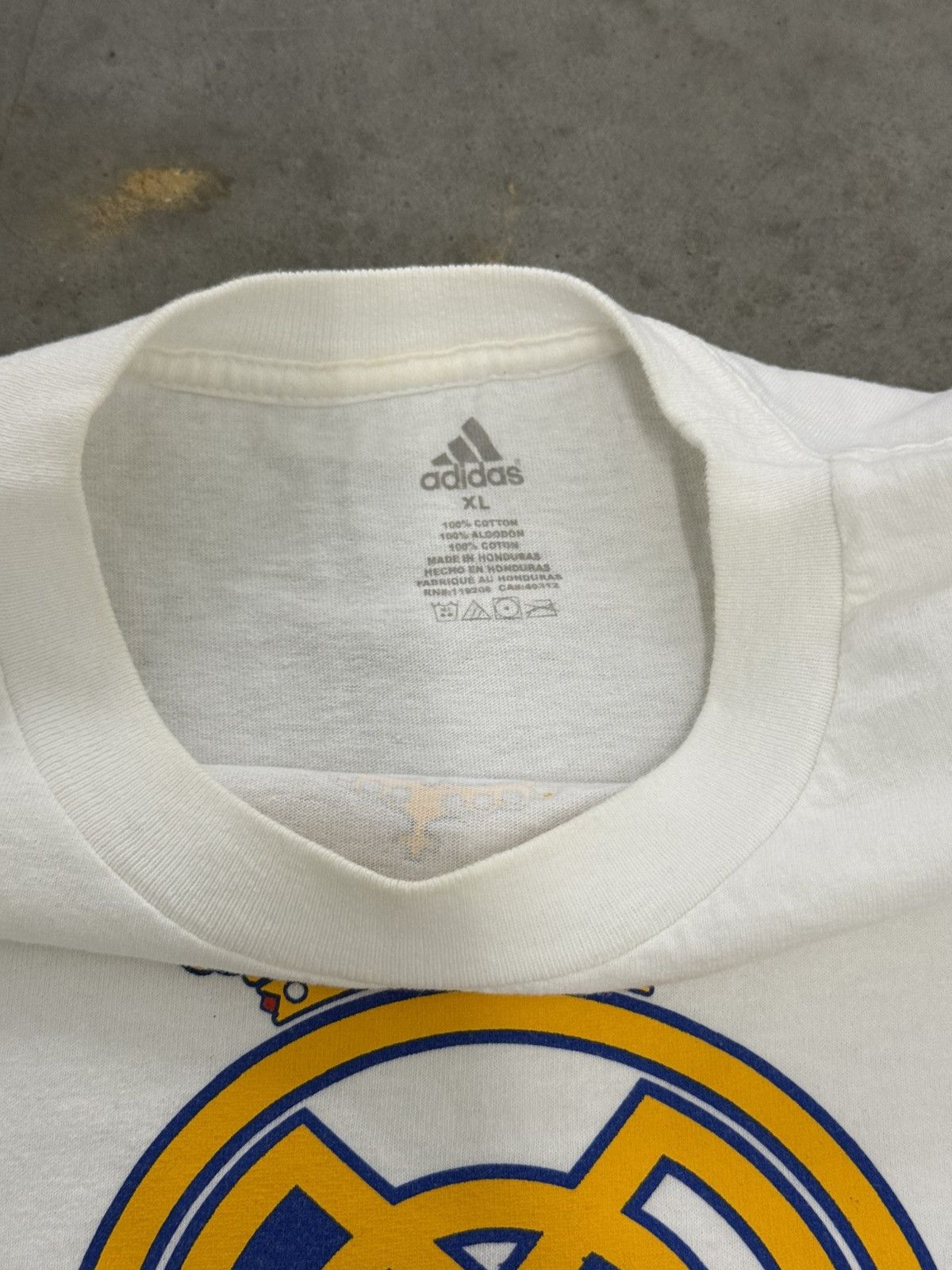 Adidas Real Madrid Adidas Vintage Y2K Soccer T Shirt White La Liga Size US XL / EU 56 / 4 - 3 Thumbnail